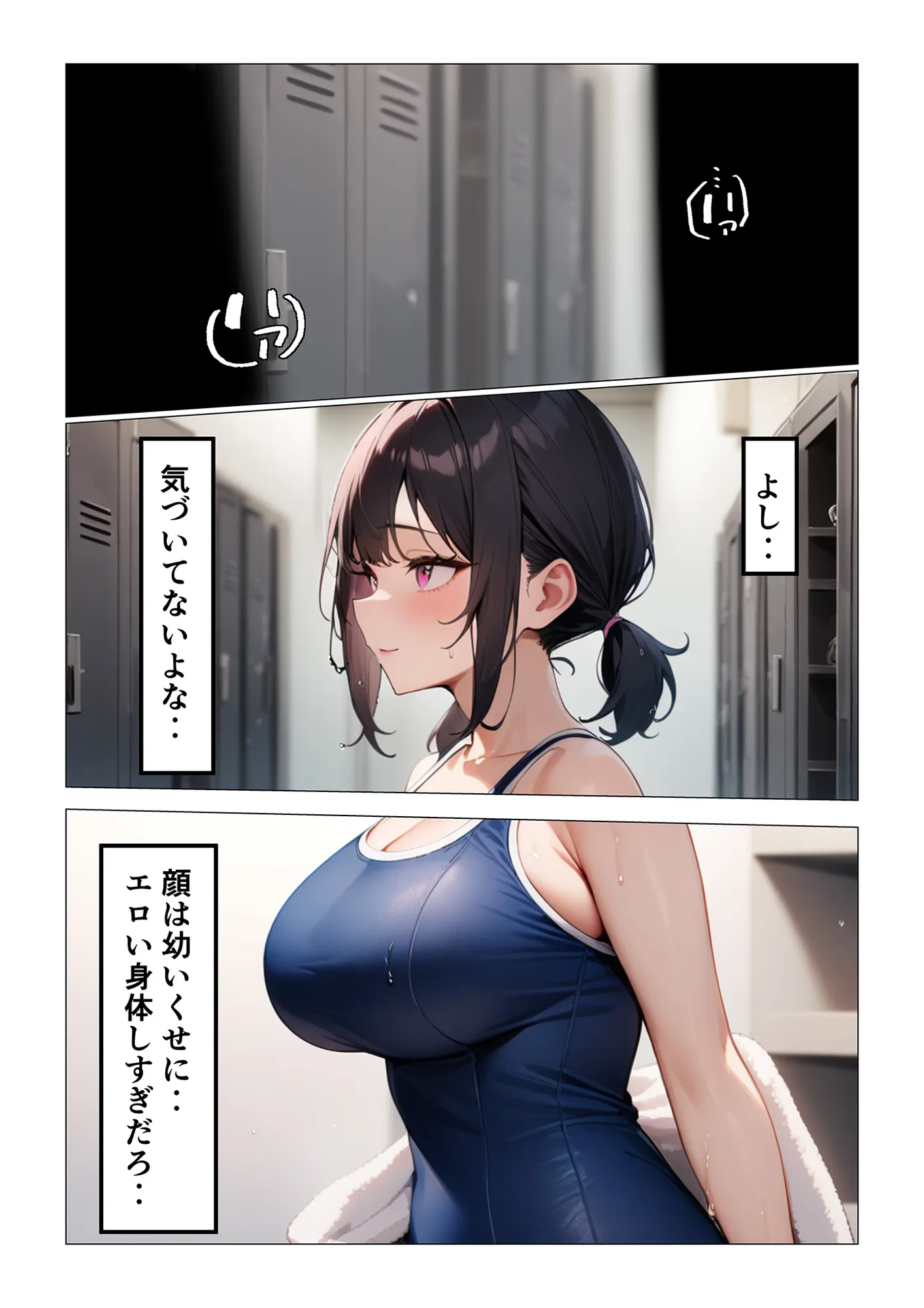 水泳部の生意気後輩が巨乳過ぎてオレのチンポがヤバい件 - 1ページ