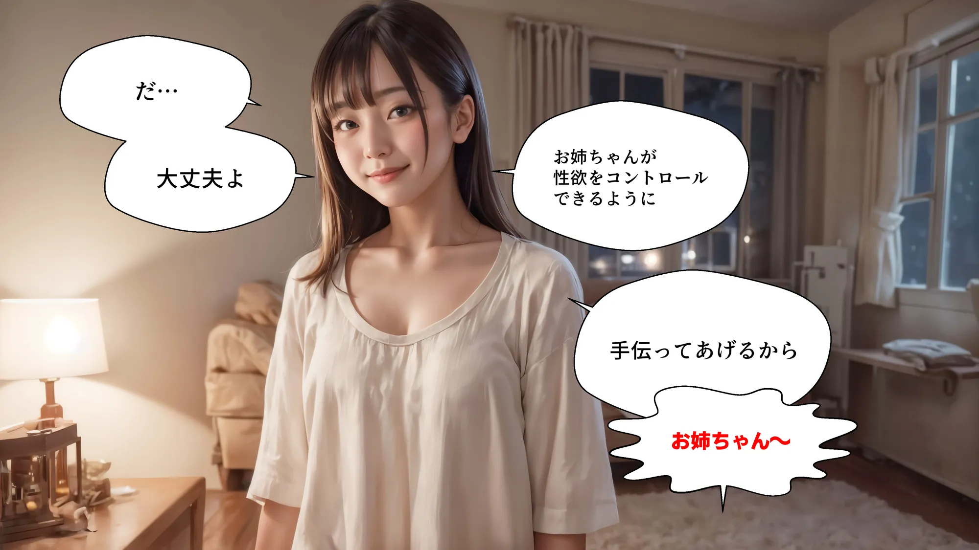 暴発顔射 弟の射精管理失敗で近親相姦中出しSEXする姉【4Kマンガ+写真集】 - 9ページ