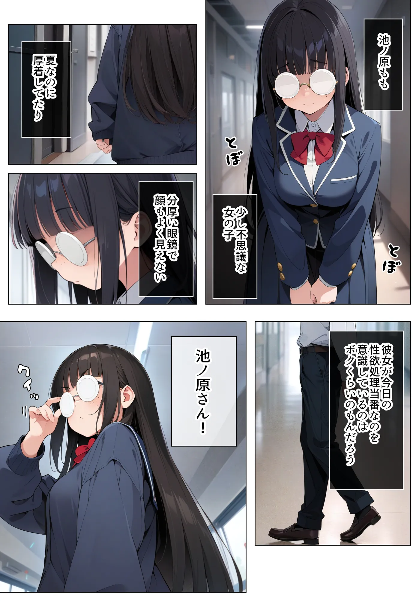 地味オタク巨乳で性欲処理 - 4ページ