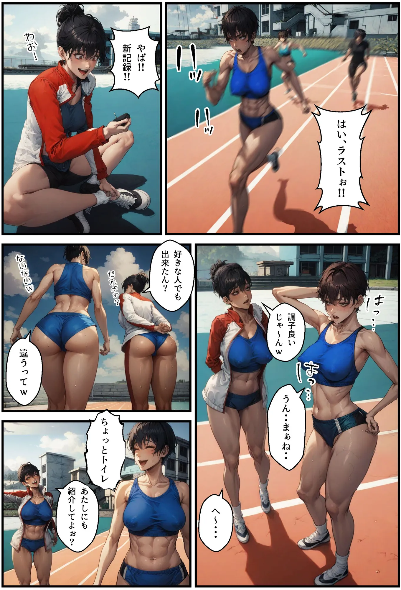 陸上女子と種付けマッサージ - 19ページ