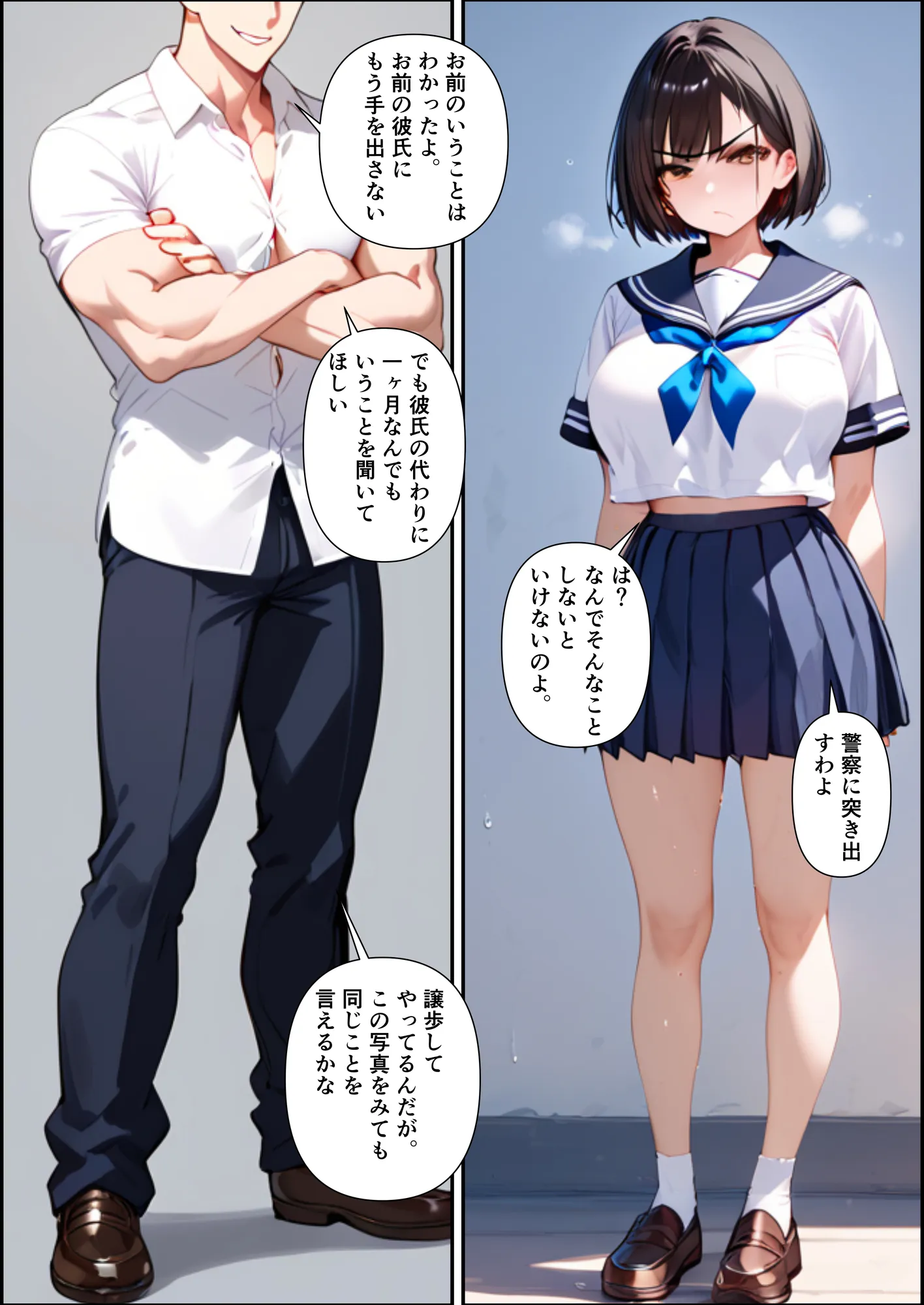 ボクを守るために不良の性奴●になっても絶対に堕ちないカノジョ - 12ページ