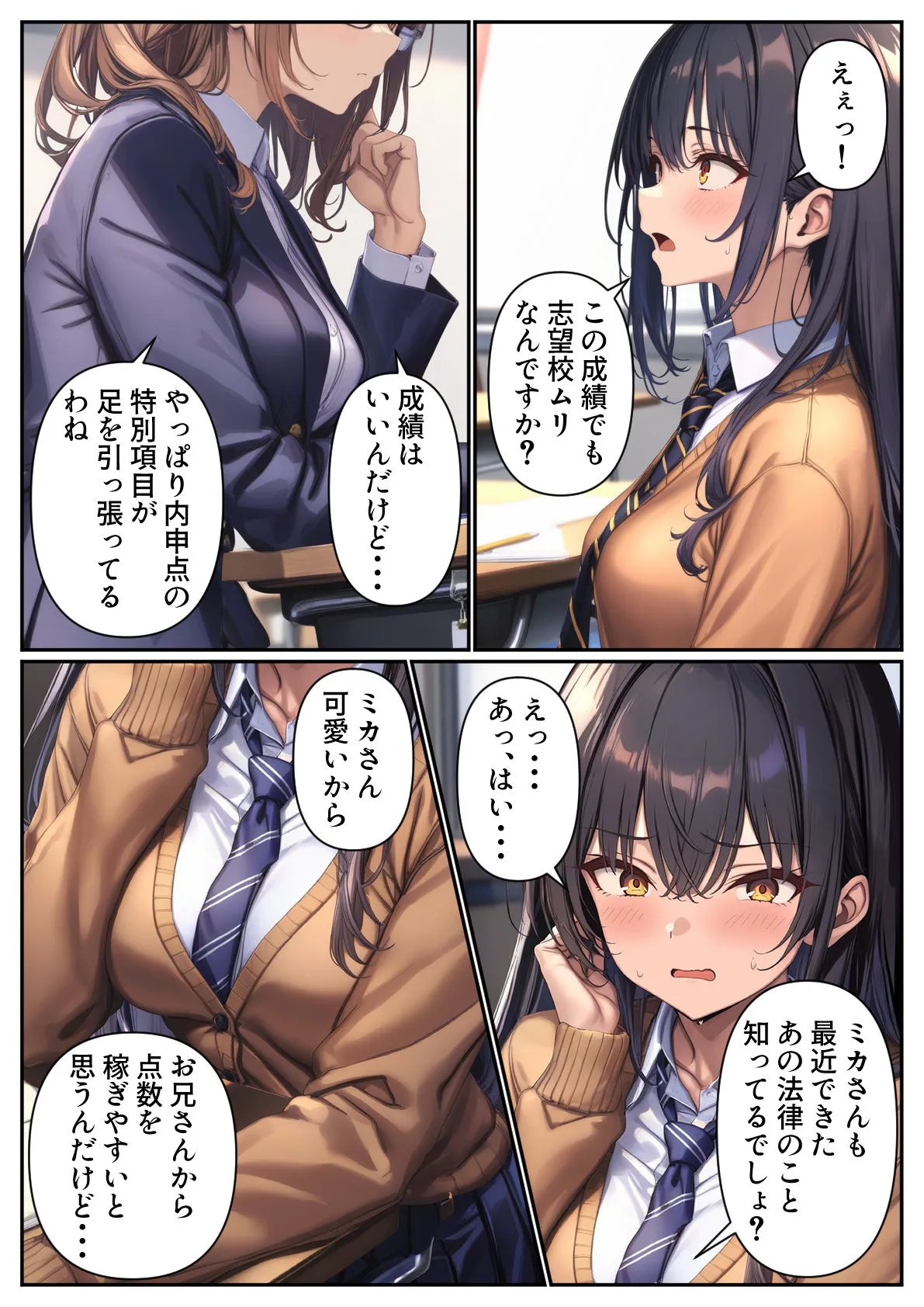 妹が内申点のためにエッチなことをしてとお願いしに来たのだが - 1ページ