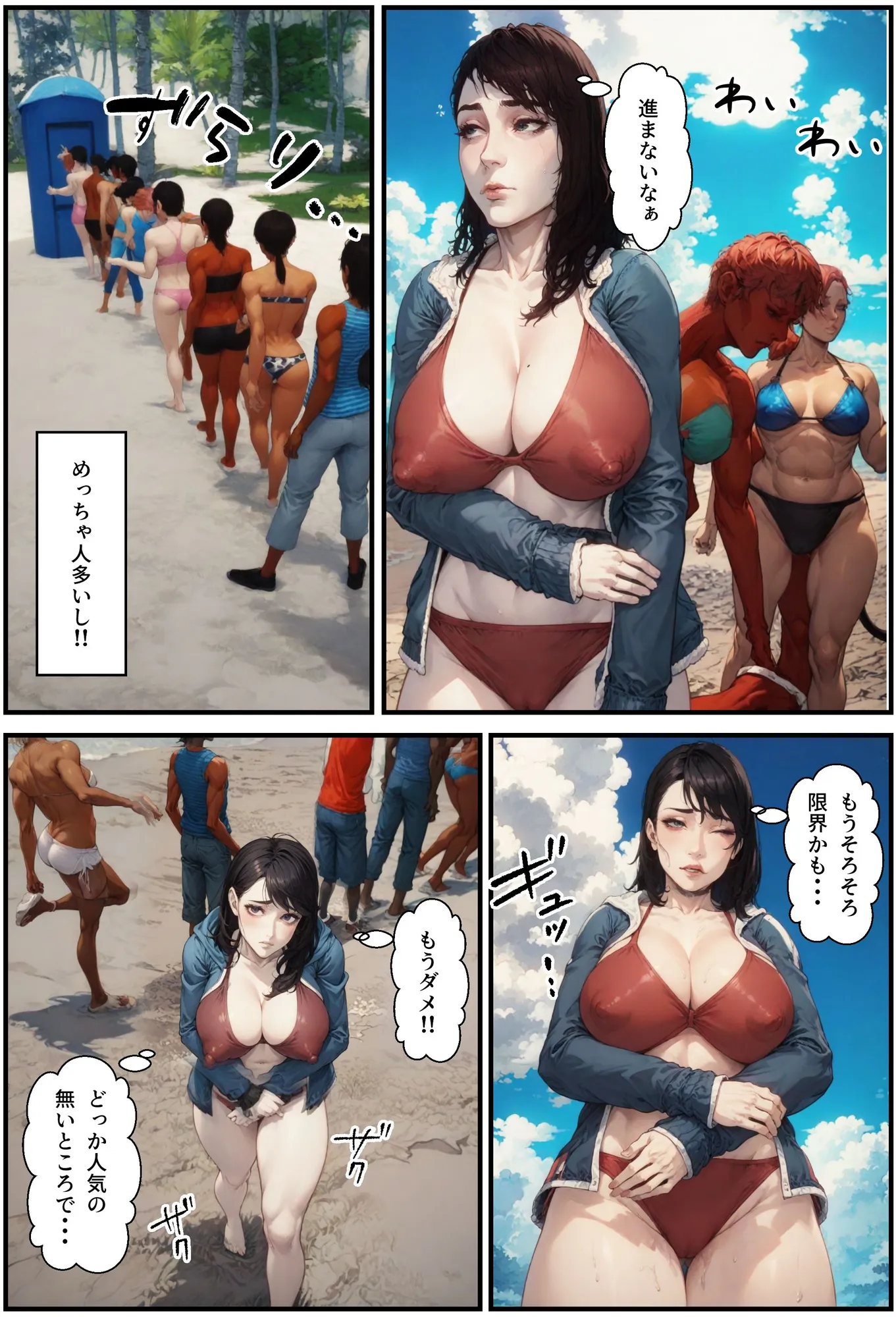 ママがビーチでさらわれた!?チャラ男と人妻熟女の夏 - 20ページ