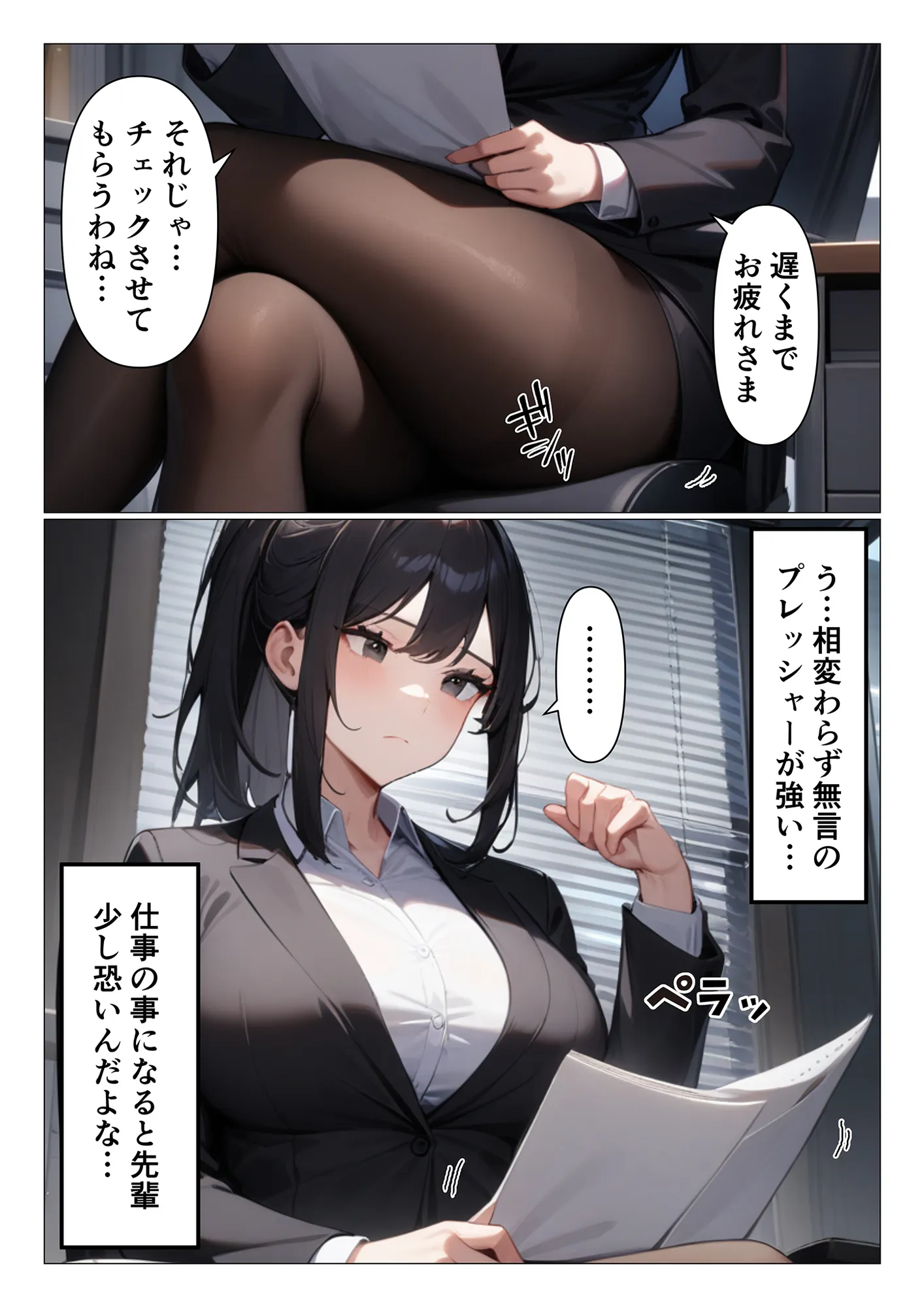 厳しいデカパイ上司はグイグイいったら案外チョロい - 1ページ