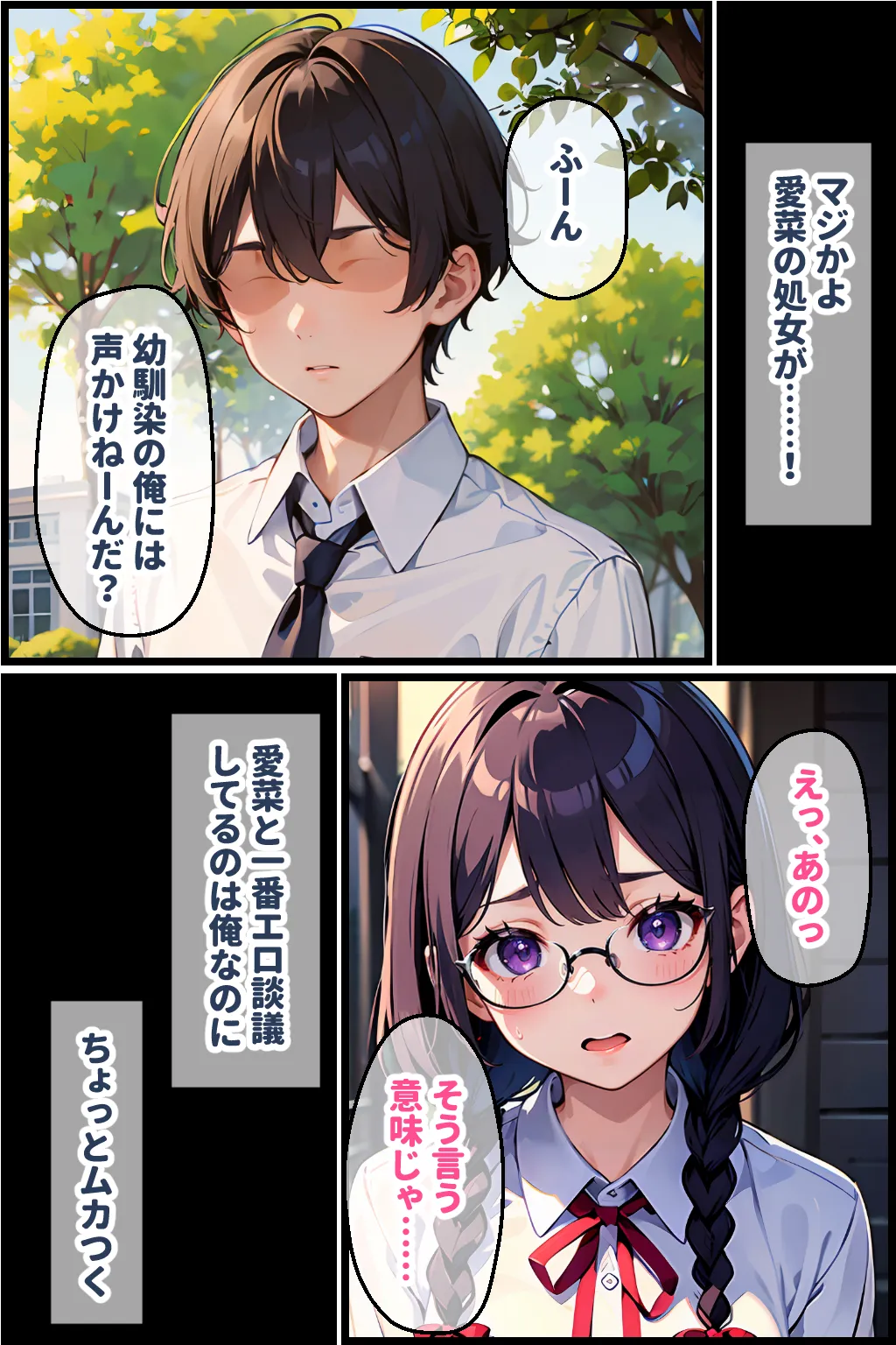 幼馴染みの地味娘と野外セックス - 3ページ