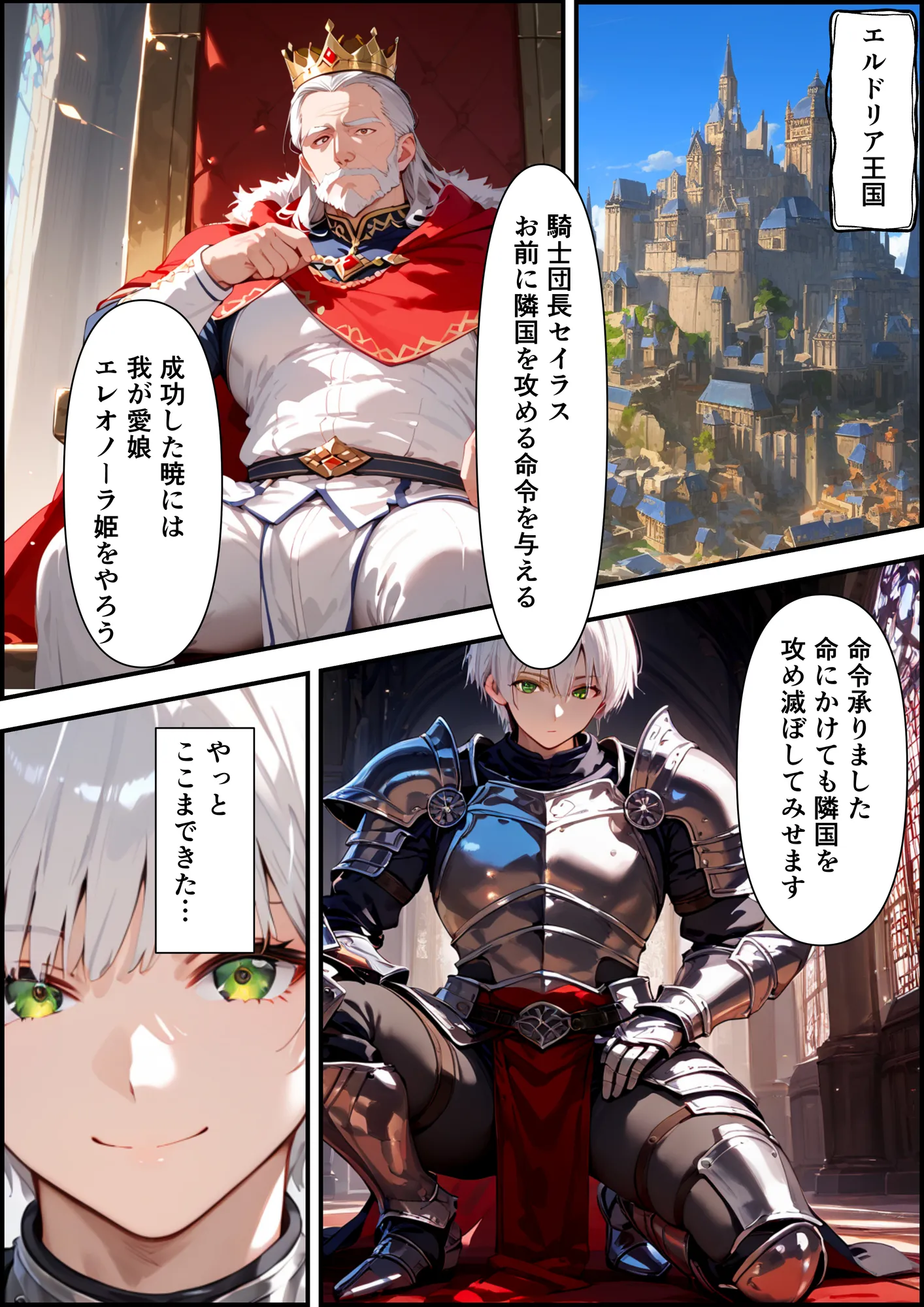 最強の騎士団長が女体化させられて最弱の雌に堕ちる話 - 3ページ