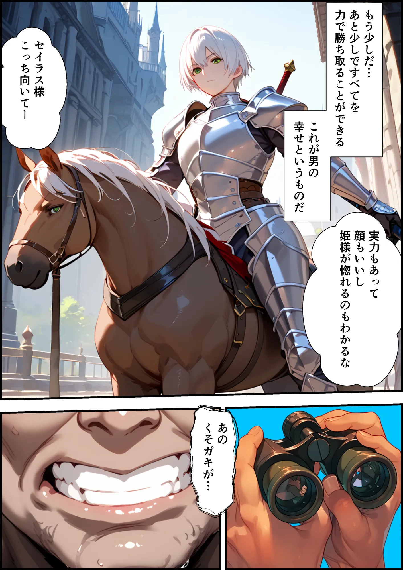 最強の騎士団長が女体化させられて最弱の雌に堕ちる話 - 8ページ