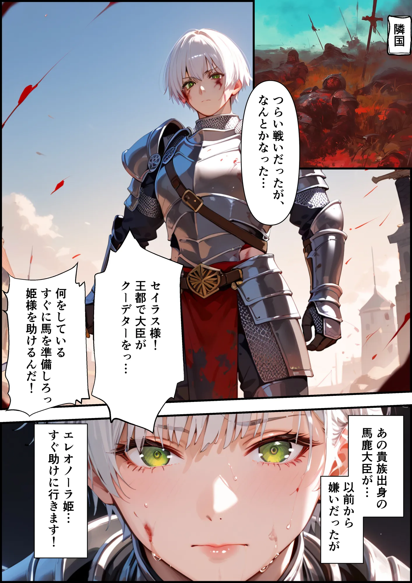 最強の騎士団長が女体化させられて最弱の雌に堕ちる話 - 10ページ