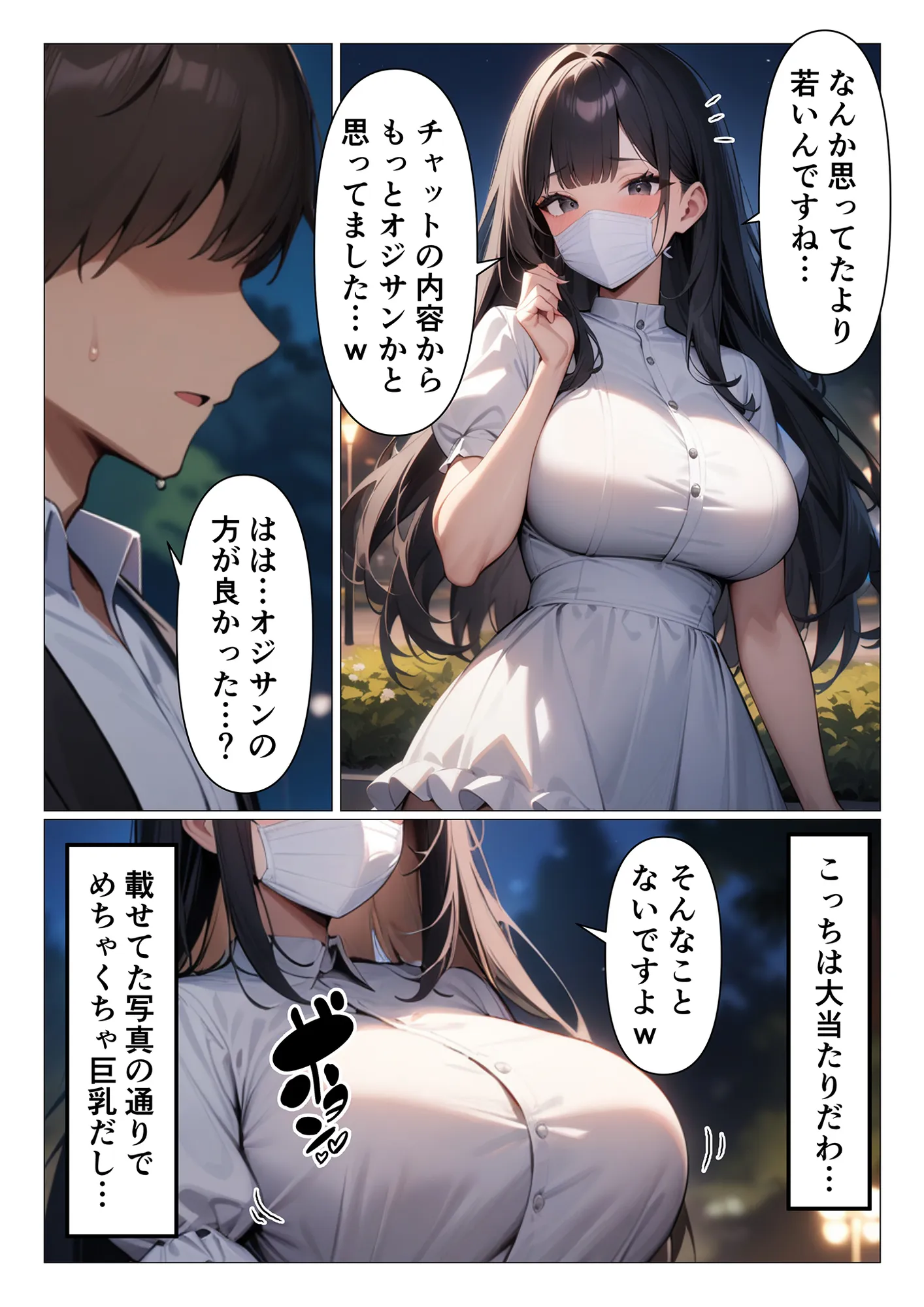 チンポ大好き清楚ビッチと朝までオフパコするお話 - 2ページ