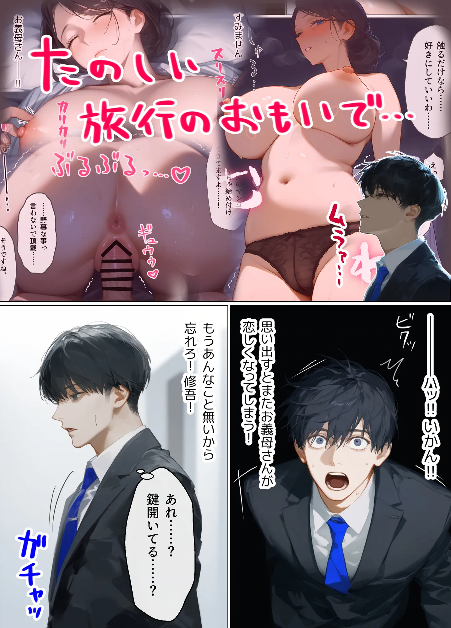 古風美人な義母と同居したら本能剥き出し危険日種付けセックスに発展してしまった話 - 3ページ