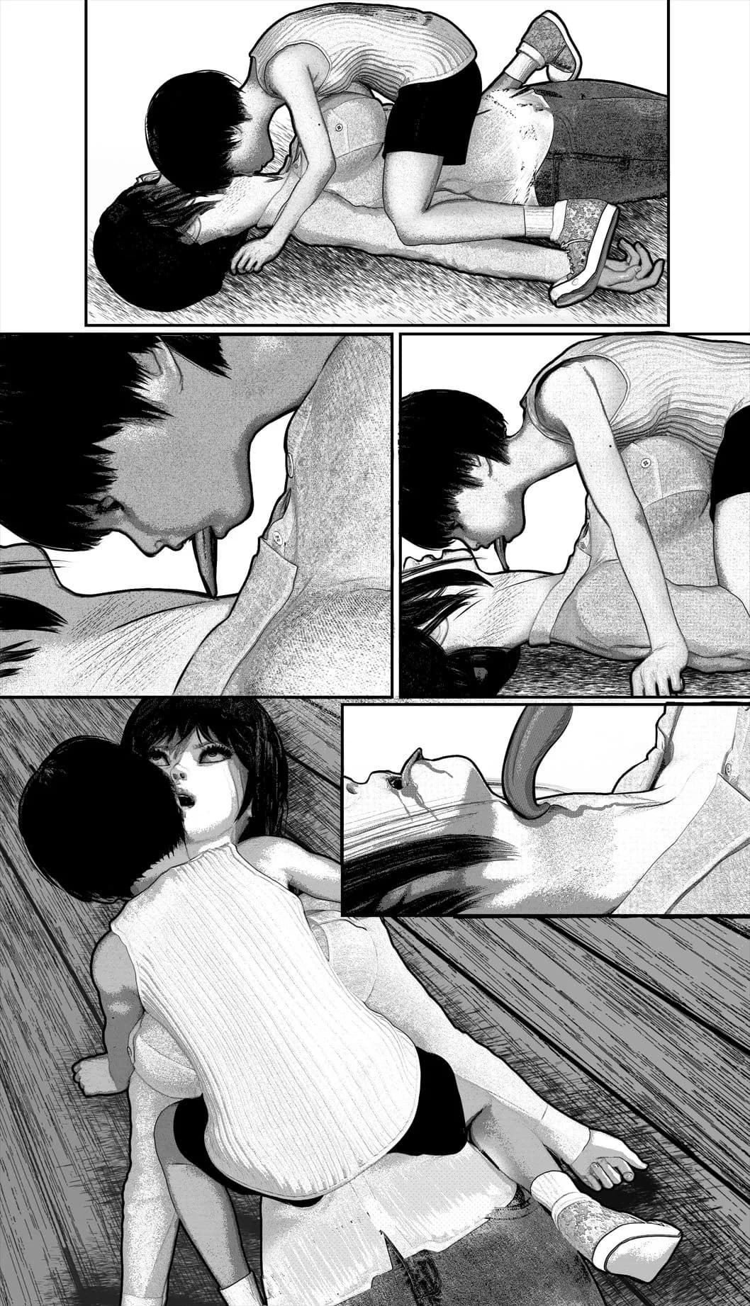 首絞め!漫画・スナッフシリーズ「三部作総集編」/首絞めリョナ・コミック作品 - 17ページ