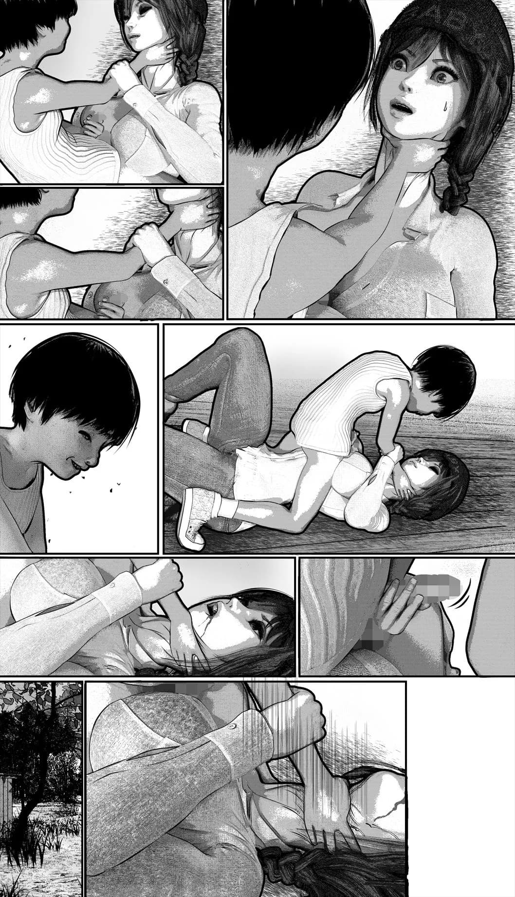 首絞め!漫画・スナッフシリーズ「三部作総集編」/首絞めリョナ・コミック作品 - 18ページ