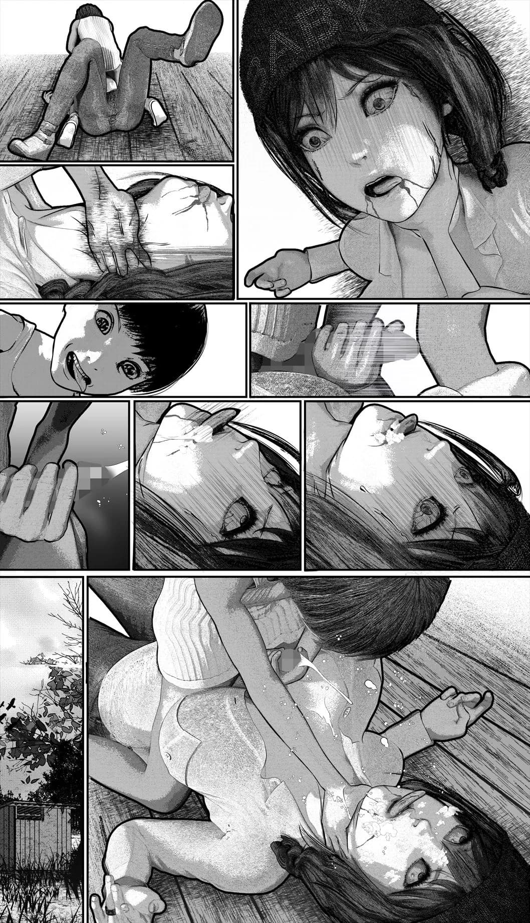 首絞め!漫画・スナッフシリーズ「三部作総集編」/首絞めリョナ・コミック作品 - 19ページ