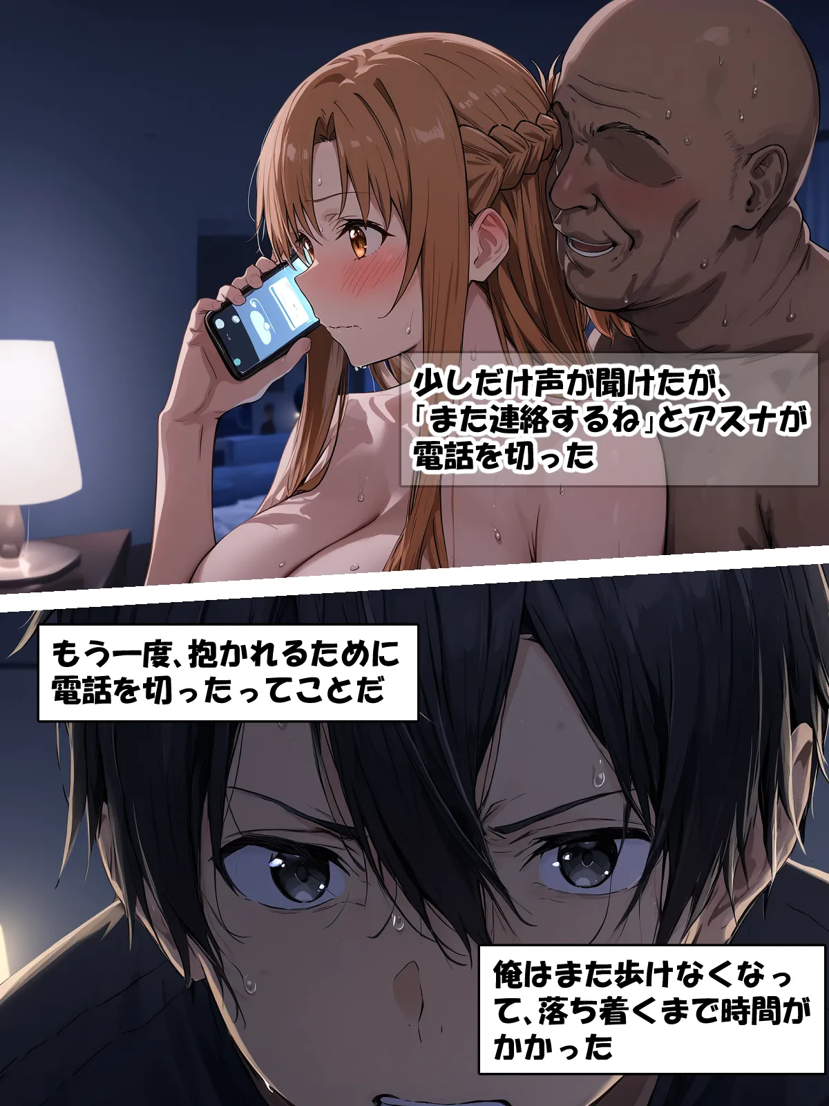 寝取られ堕ちるヒロイン SA〇 アスナ3 -借金で嫁を貸出す話- - 36ページ