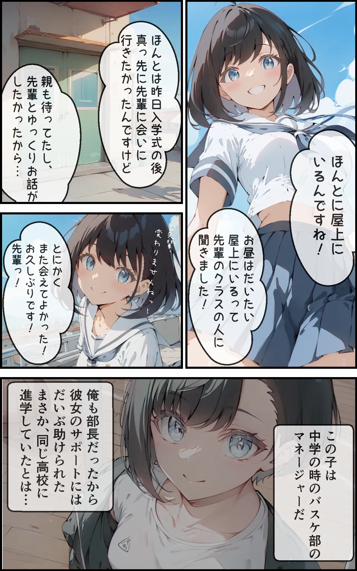 健気で元気っ子な後輩と甘々初えっち - 4ページ