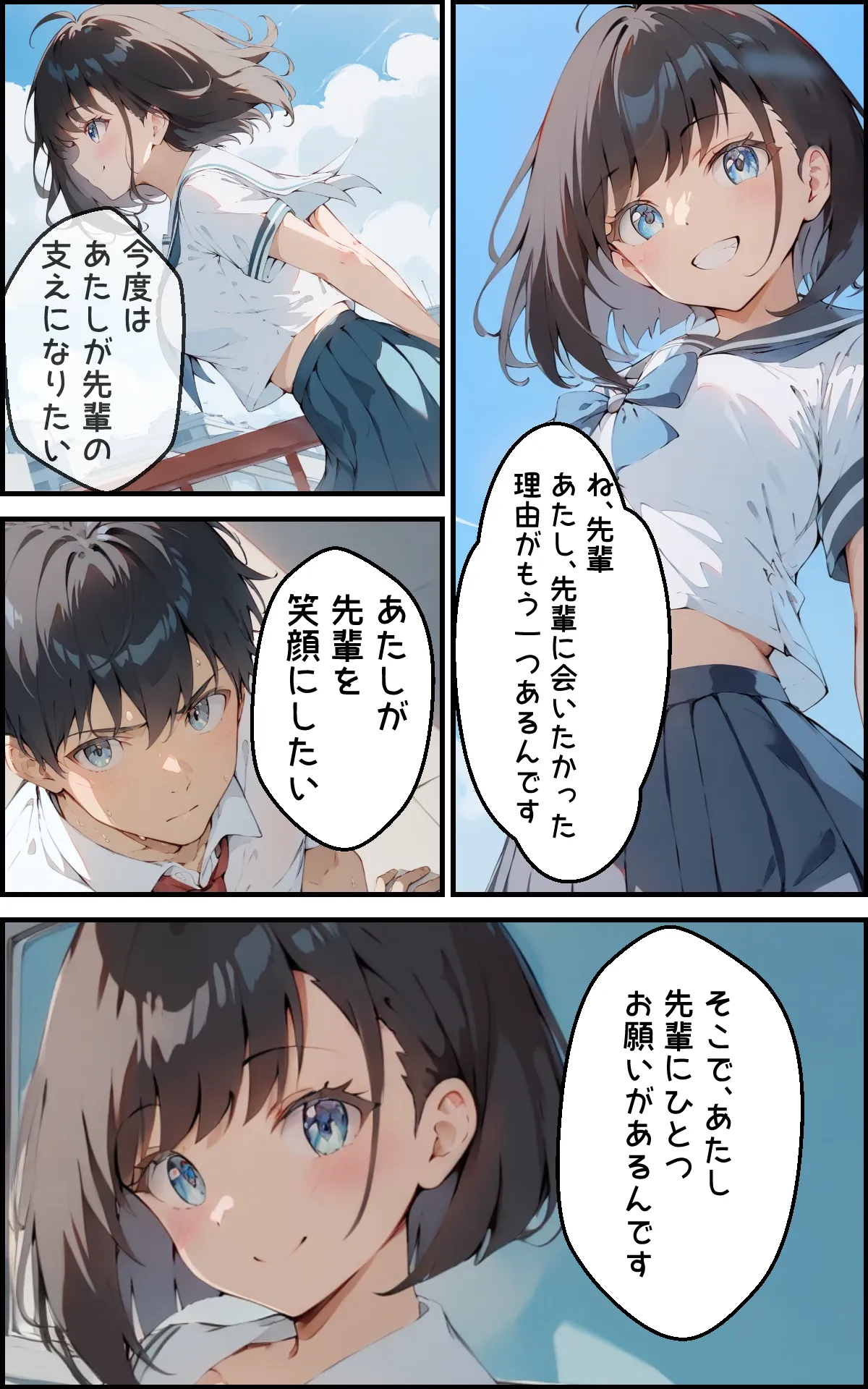 健気で元気っ子な後輩と甘々初えっち - 8ページ