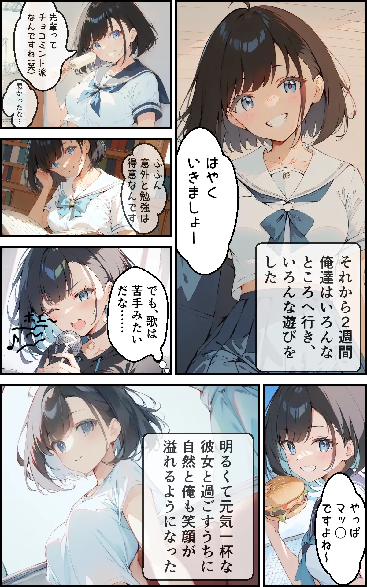 健気で元気っ子な後輩と甘々初えっち - 10ページ