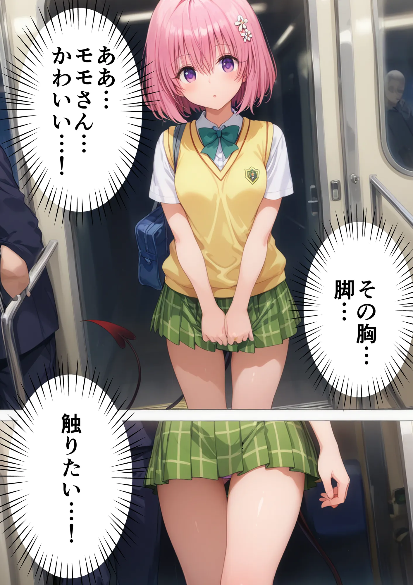 調教ヒロイン モモ編 電車でオス達に痴〇されてメスにされました - 6ページ