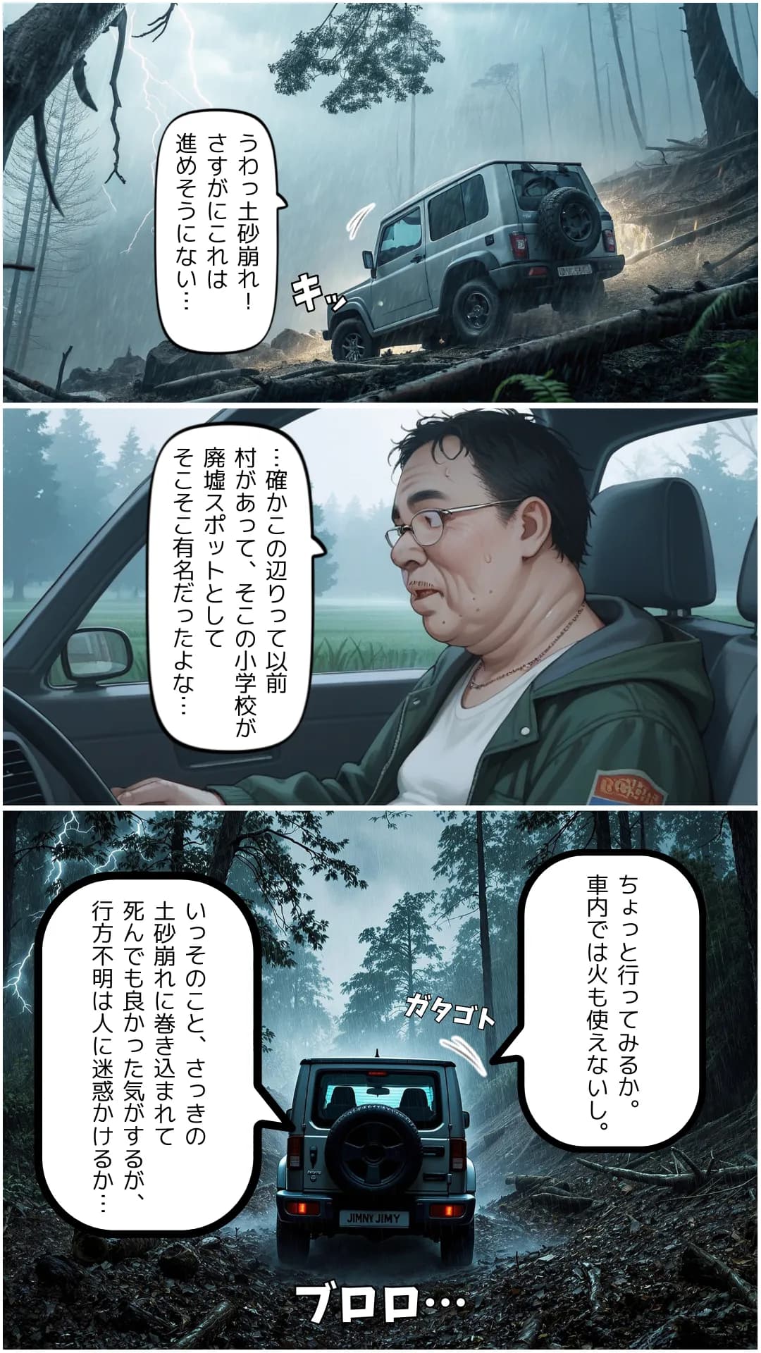 豪雨、廃校舎、家出少女。 - 1ページ