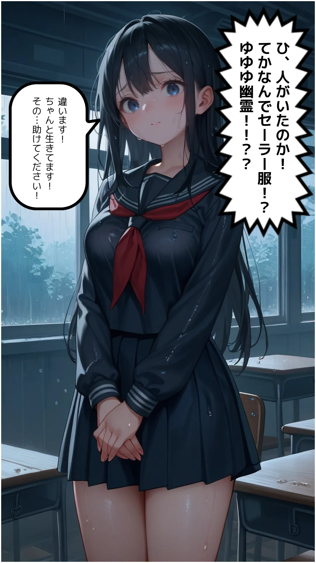 豪雨、廃校舎、家出少女。 - 7ページ