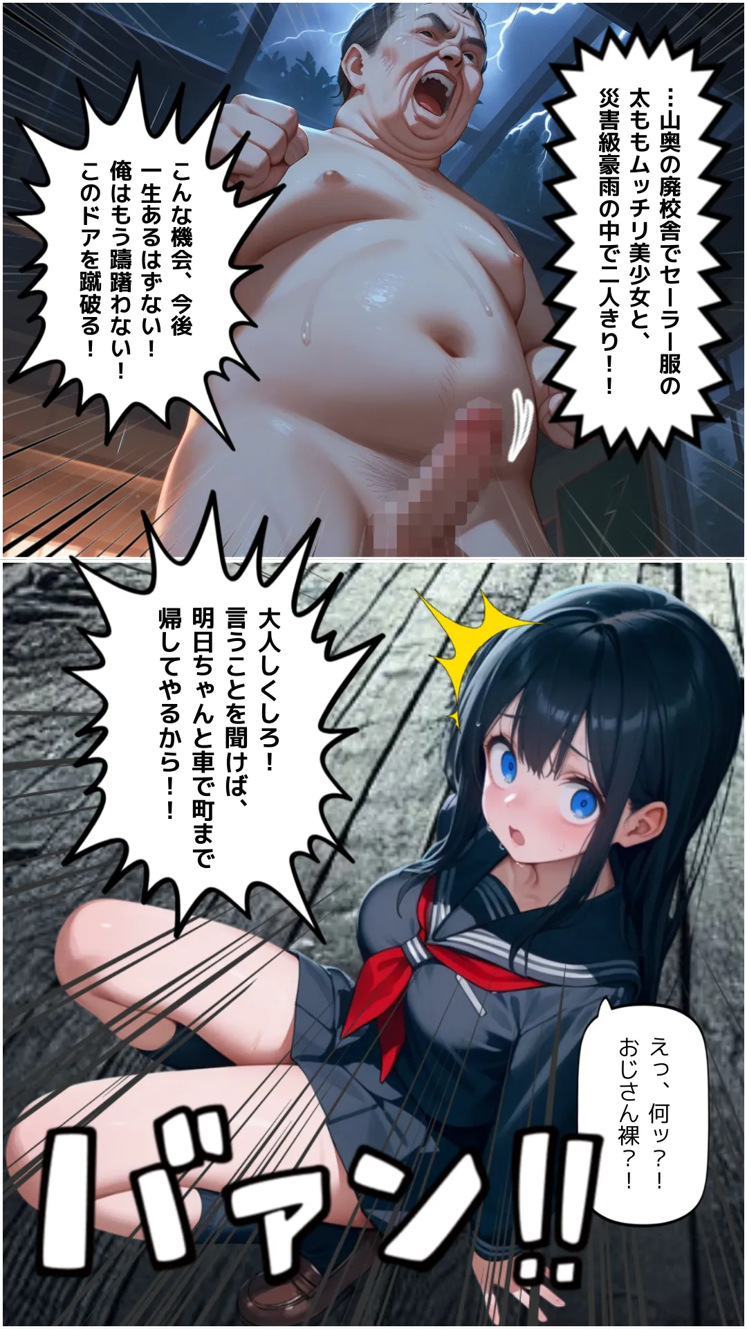 豪雨、廃校舎、家出少女。 - 13ページ