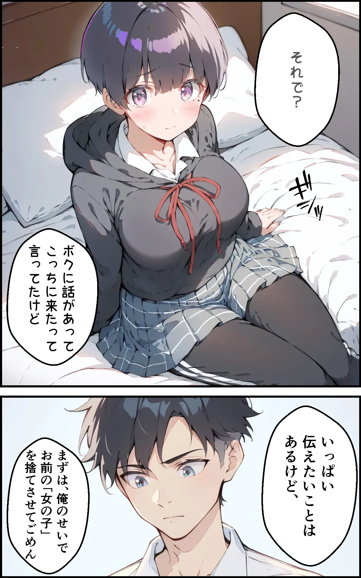 巨乳ボクっ娘幼馴染と甘々初えっち - 12ページ