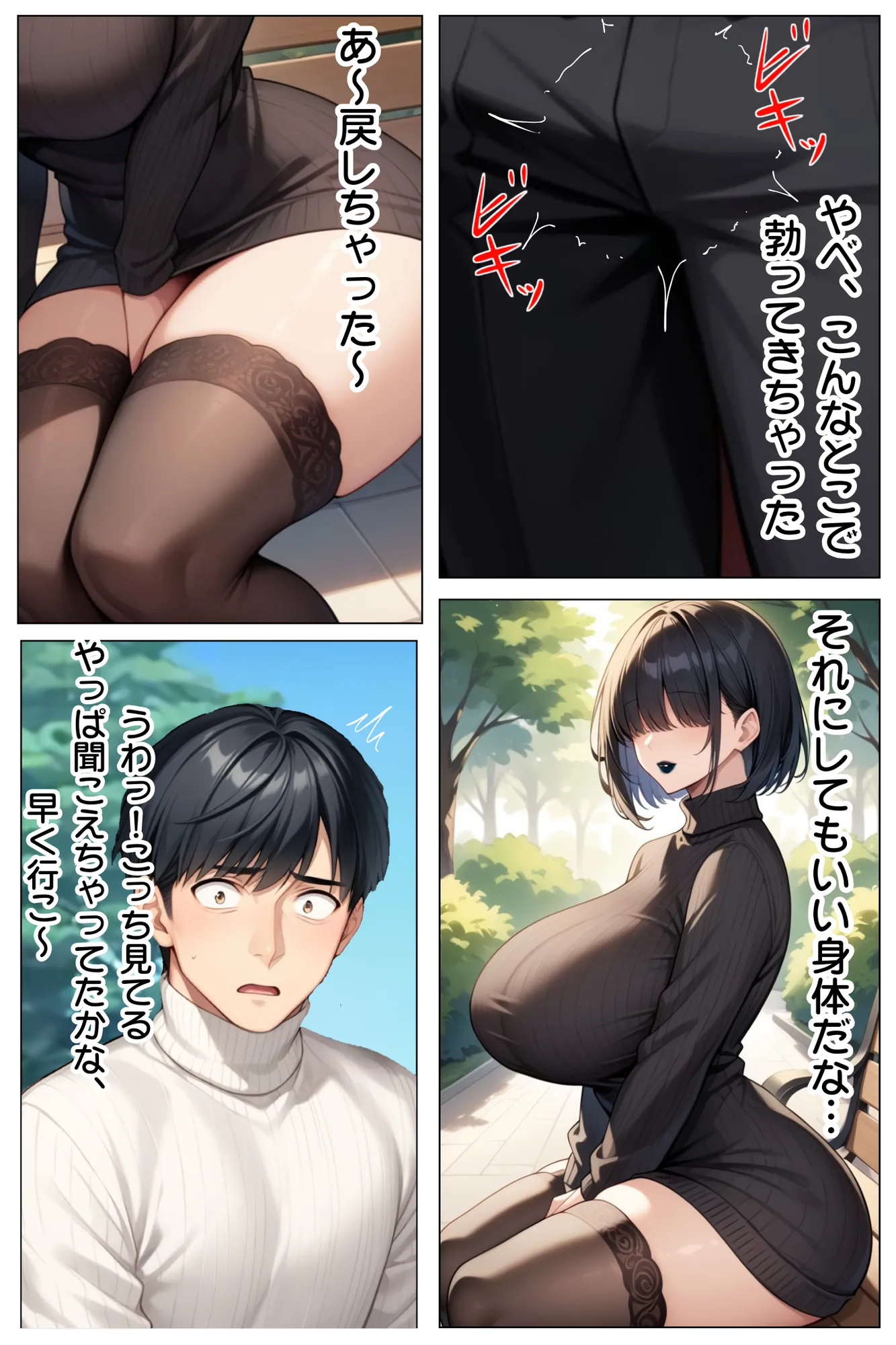 奇妙な噂の正体はデカパイ目隠れビッチだった 〜特濃生交尾で童貞喪失した話〜 - 15ページ