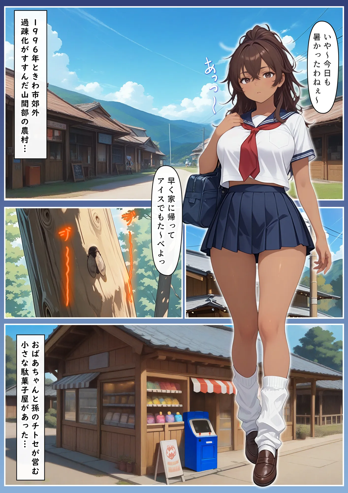 ゲーミングお姉ちゃん【褐色巨乳ギャル姉と格ゲー勝負で精通ボーイ!コマンドミスでティウンティウン!】 - 1ページ