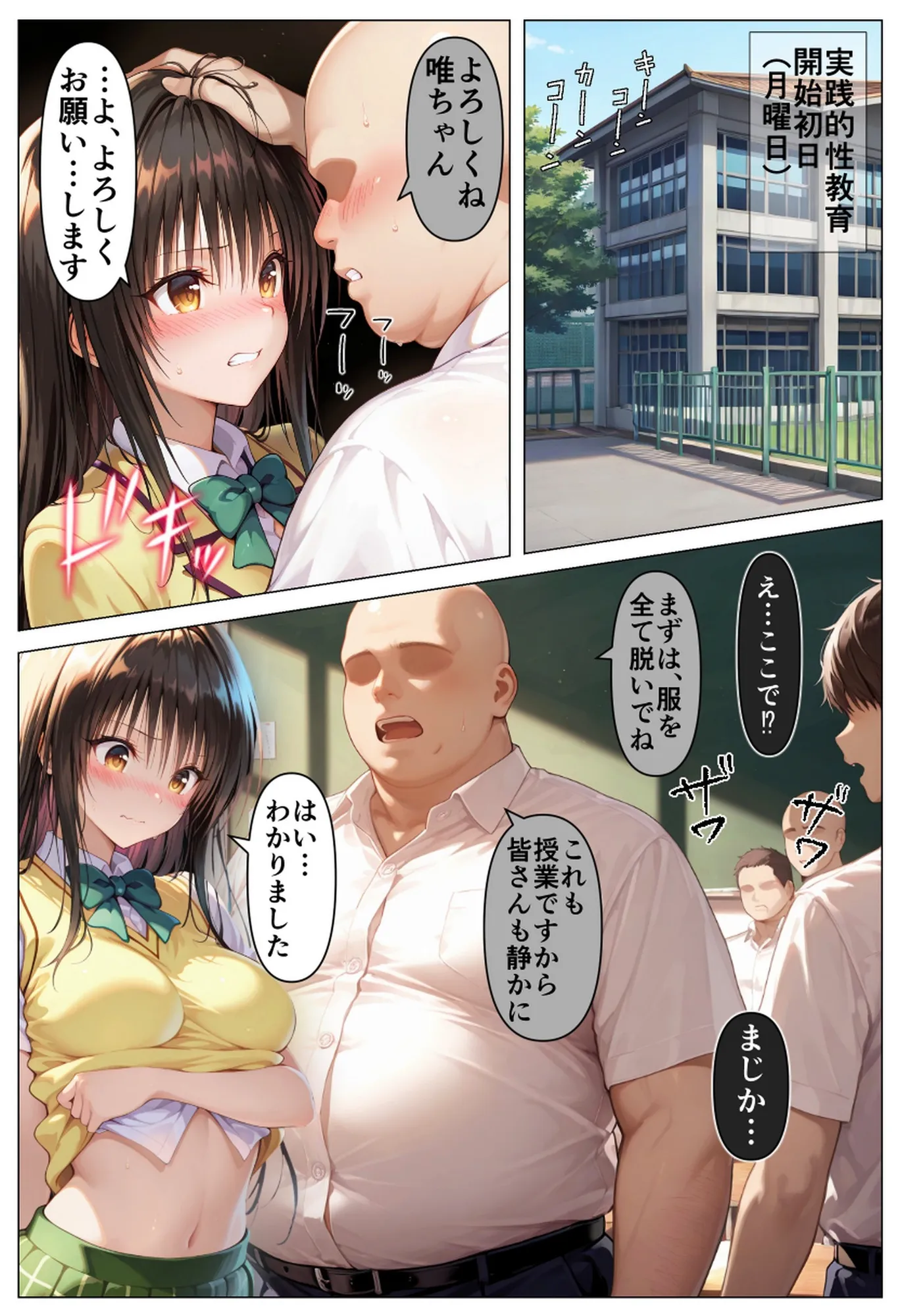 彩南学園の性教育〜浅い性知識を改善するためにひたすらセックスをヤりまくる1週間の孕ませ生活 - 9ページ