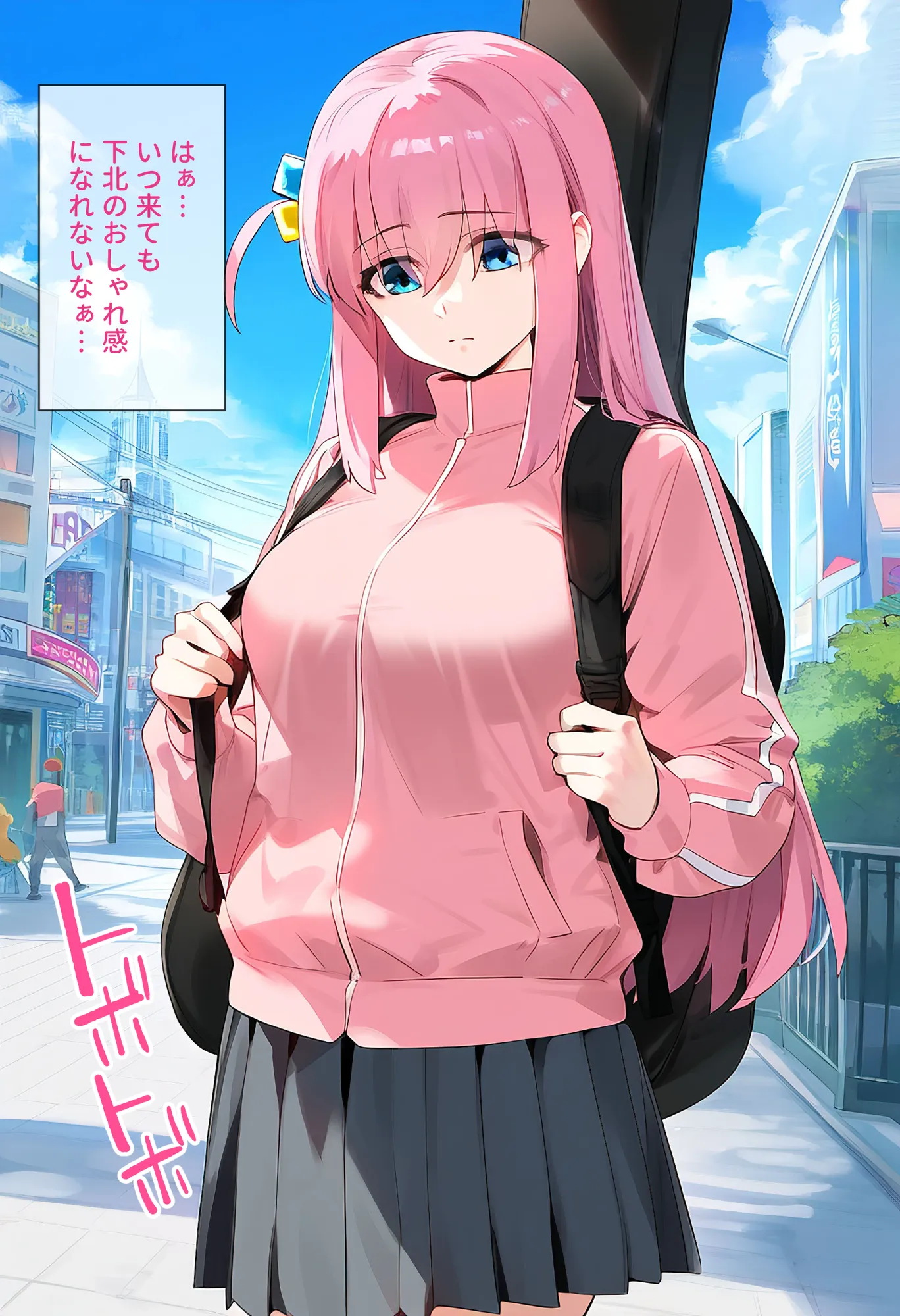 【催●】ストリートスナップで出会った爆乳陰キャが勝手に脱ぎたしたからコスプレHしたwww〜後藤ひとり編〜 - 1ページ