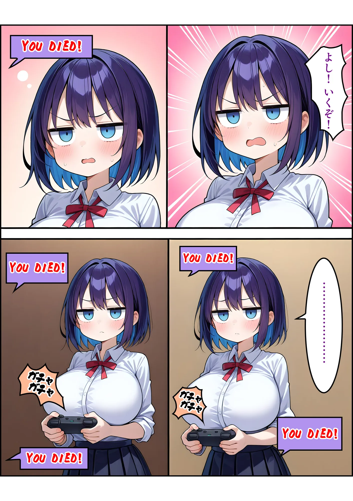 ジト目巨乳のゲームオタクJKと中出しセックスする話 - 13ページ