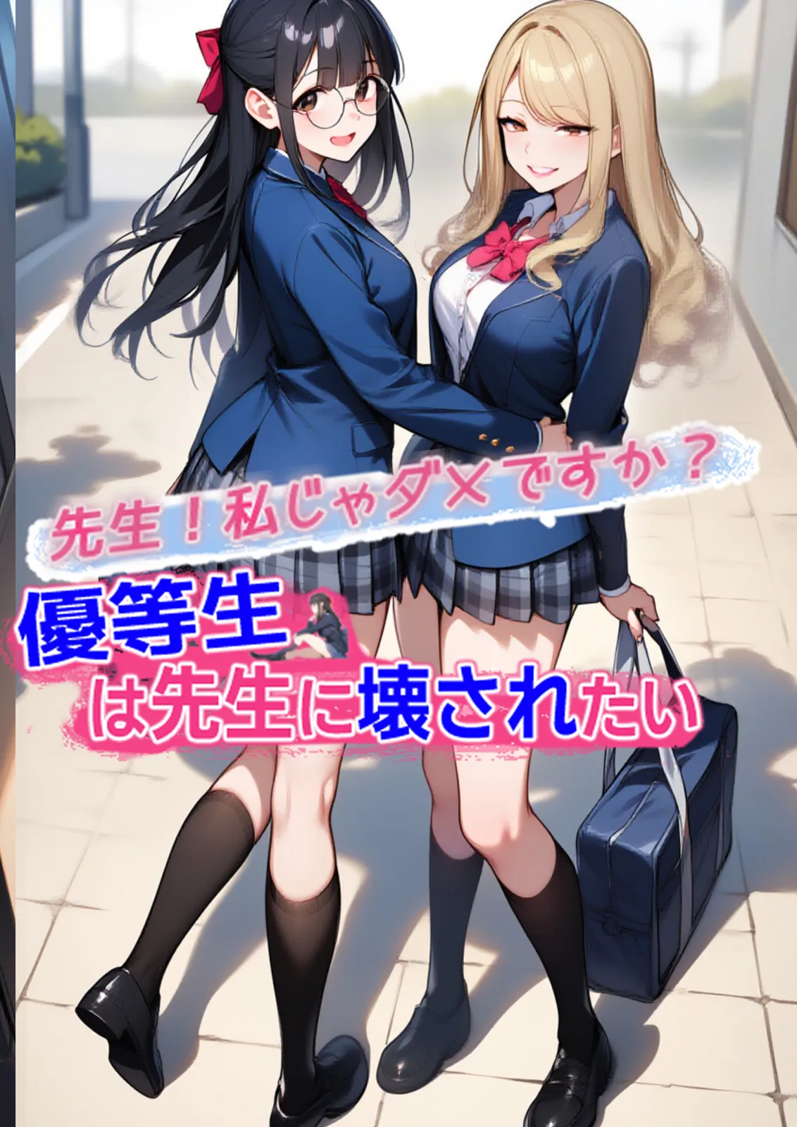 ギャルとメガネ委員長の学園性活〜先生!私じゃダメですか?優等生は先生に壊されたい - 1ページ