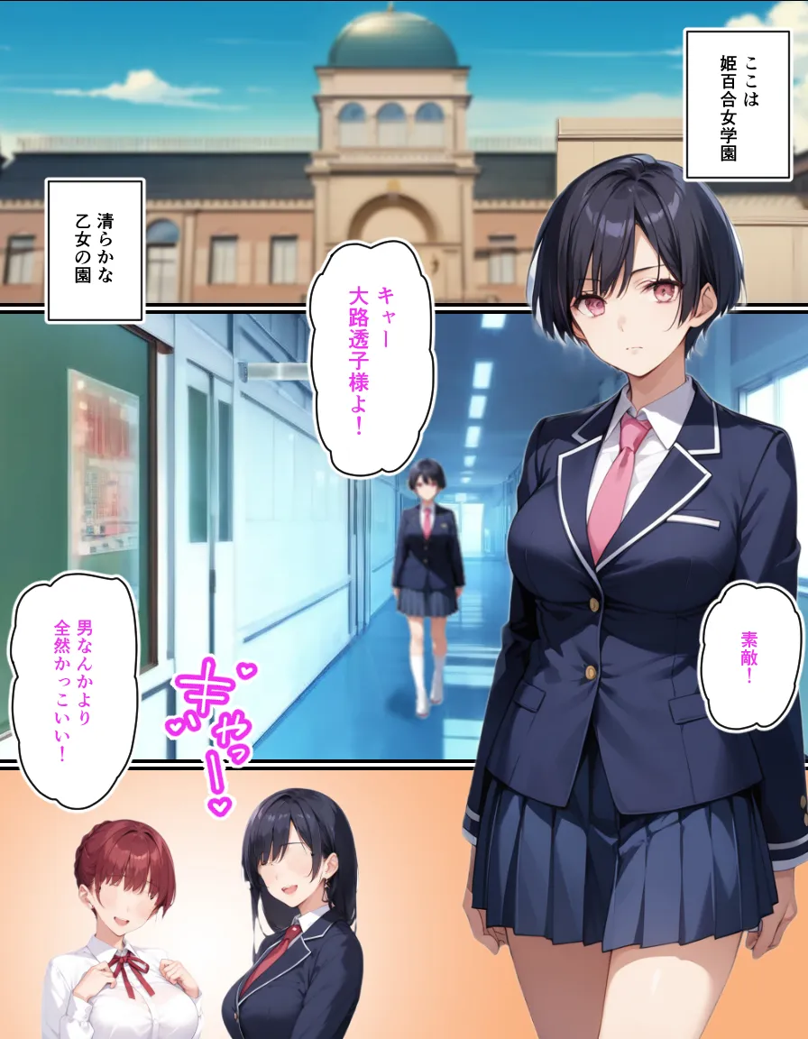 ゆりの間に挟まるタネ付おじさん - 1ページ