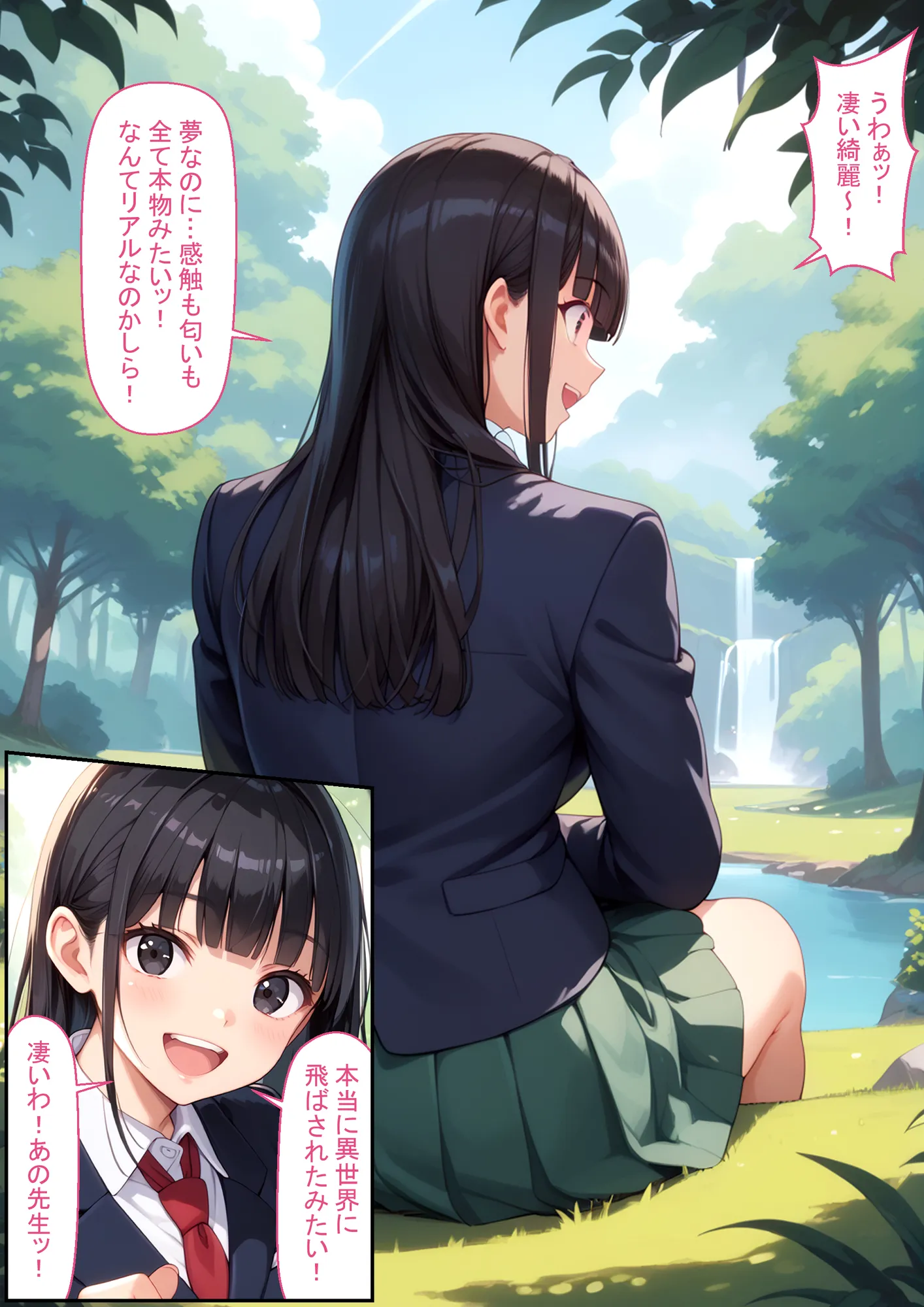 異世界を夢見た脳内お花畑JKが触手の繁殖壺になる話 - 4ページ