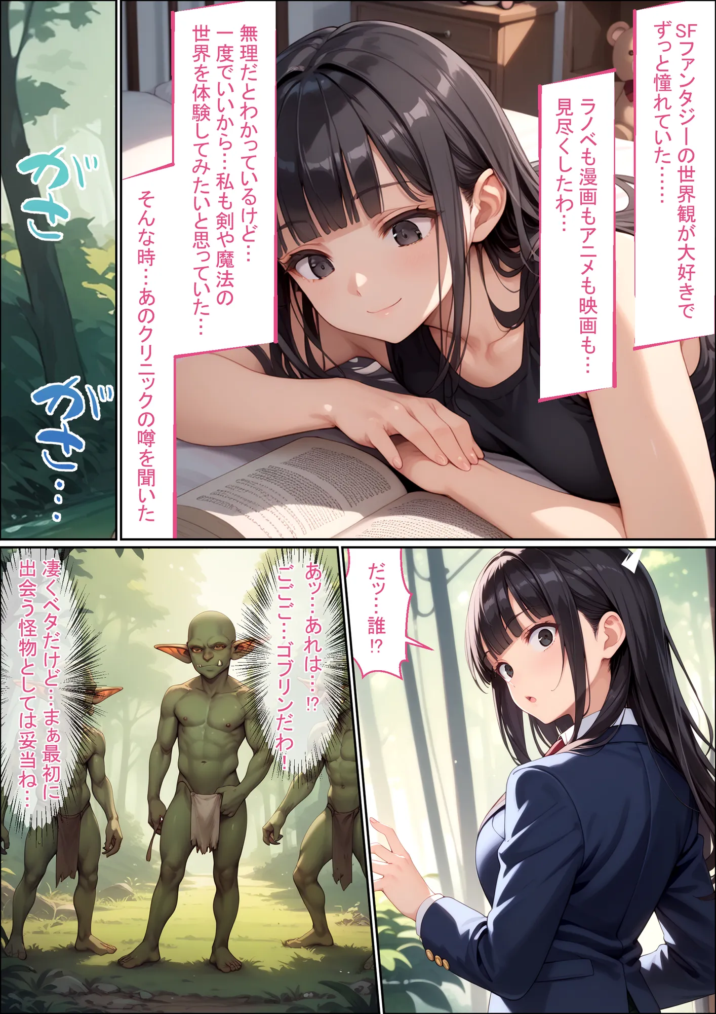 異世界を夢見た脳内お花畑JKが触手の繁殖壺になる話 - 5ページ