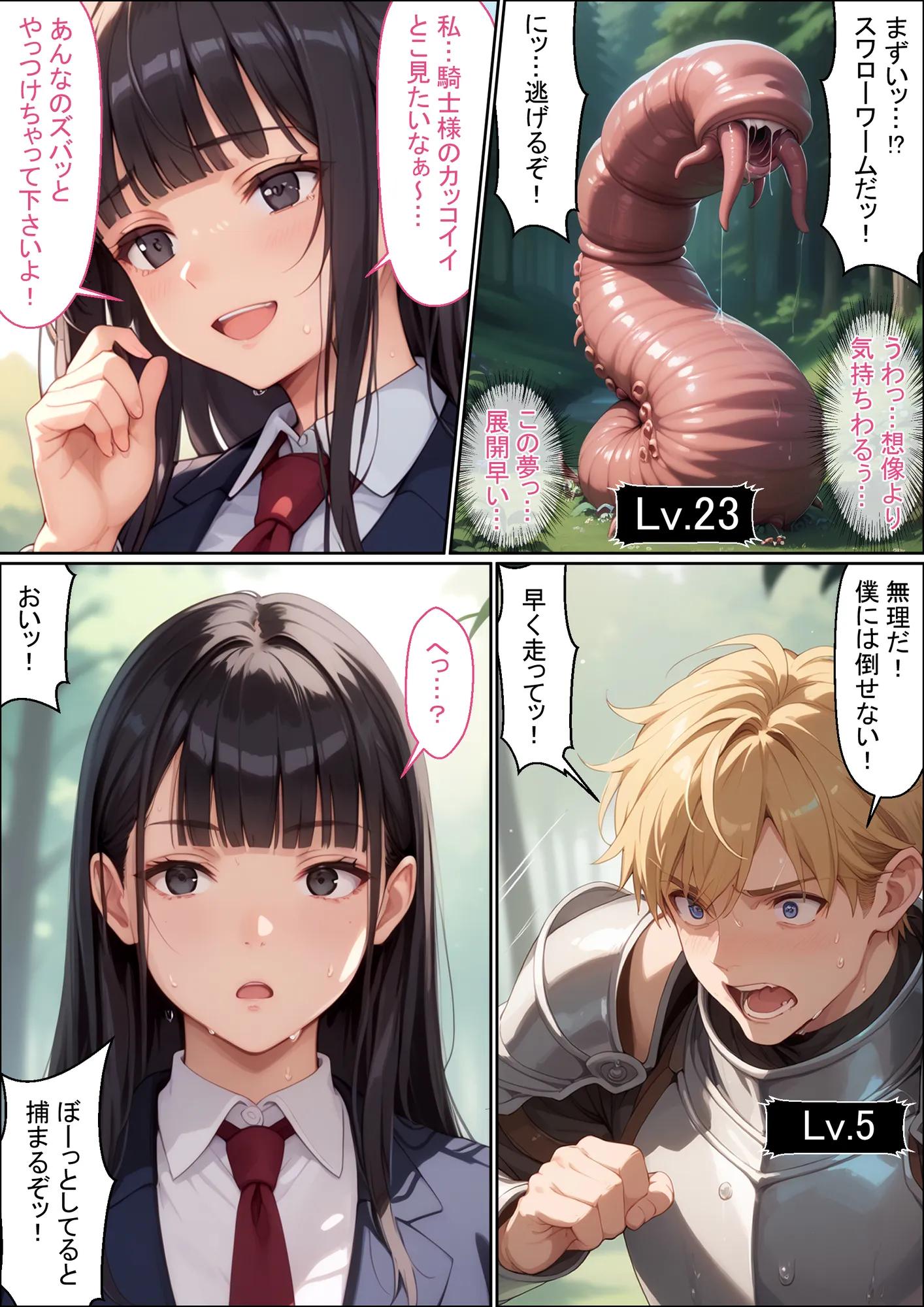 異世界を夢見た脳内お花畑JKが触手の繁殖壺になる話 - 9ページ