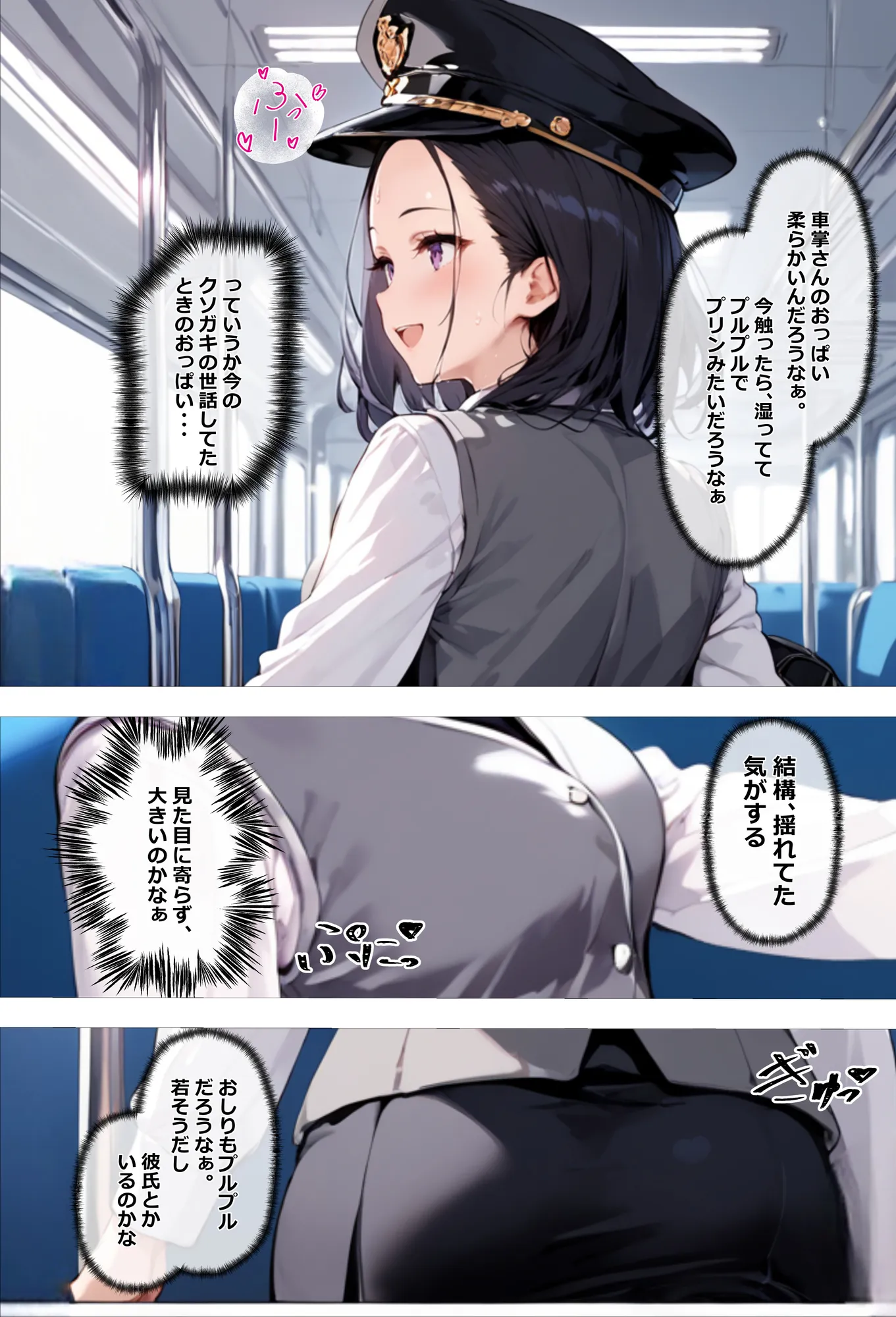 ヤリマンビッチを誰もいない車両に監禁して、死ぬほどハメ撮りした話〜中出し列車で働くビッチ〜 - 3ページ