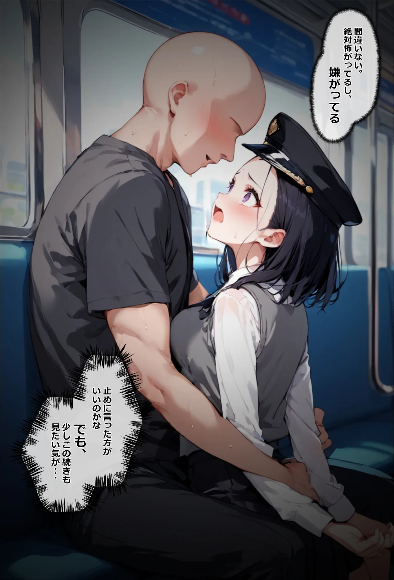 ヤリマンビッチを誰もいない車両に監禁して、死ぬほどハメ撮りした話〜中出し列車で働くビッチ〜 - 8ページ