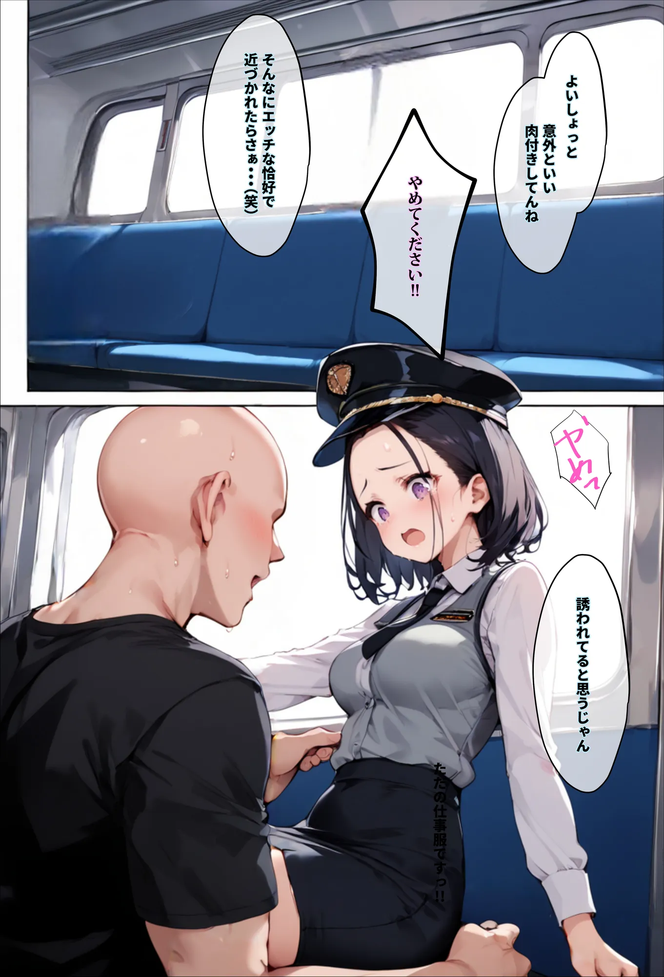 ヤリマンビッチを誰もいない車両に監禁して、死ぬほどハメ撮りした話〜中出し列車で働くビッチ〜 - 9ページ