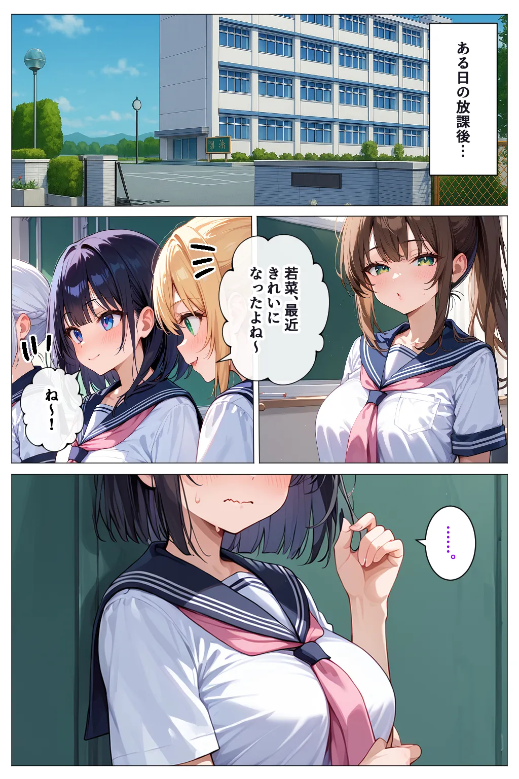 インチキマッサージ師とデカパイJKちゃんたち - 1ページ