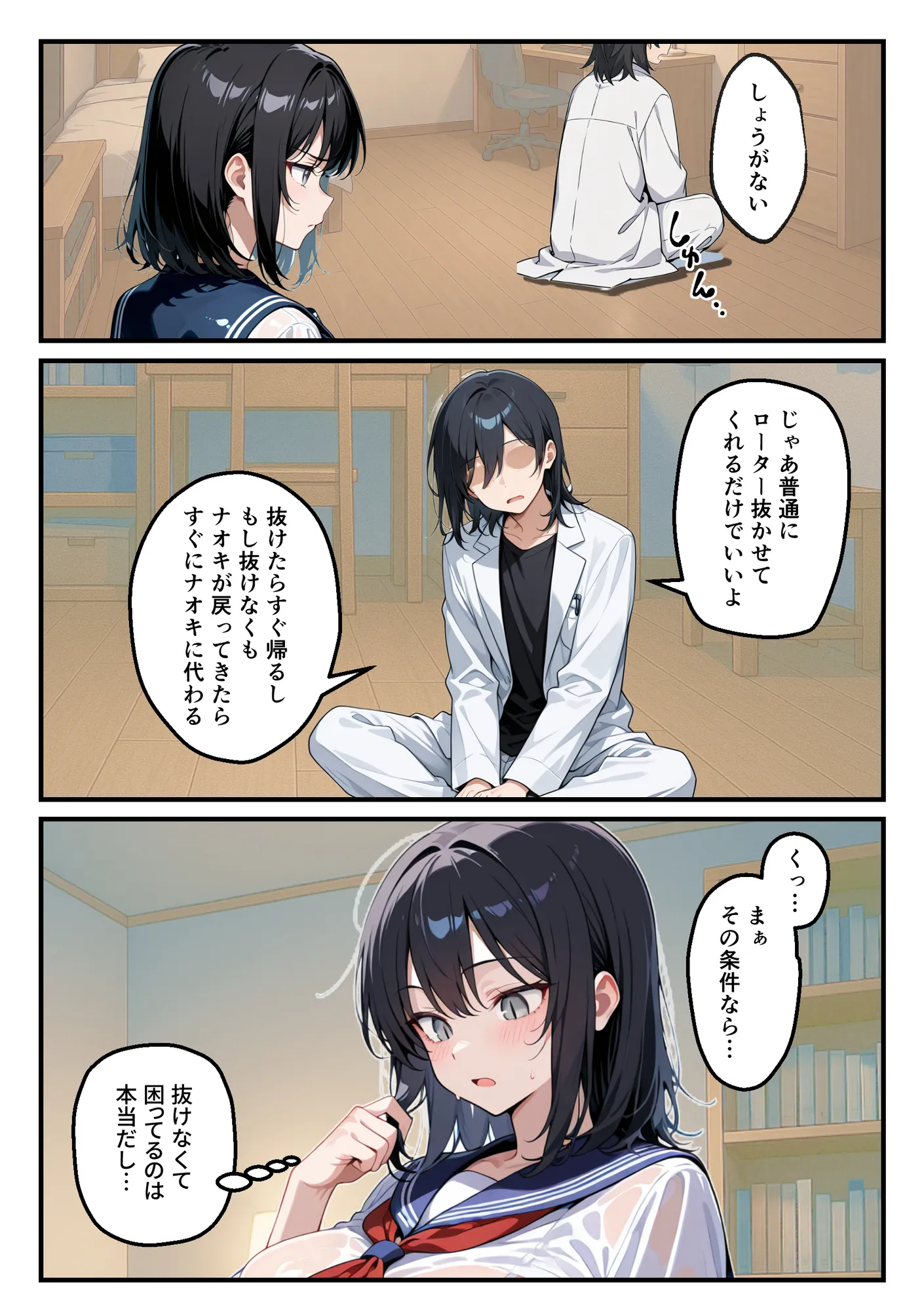 【朗報】彼氏持ち生徒会長さん、ローターが抜けなくなってしまう - 8ページ