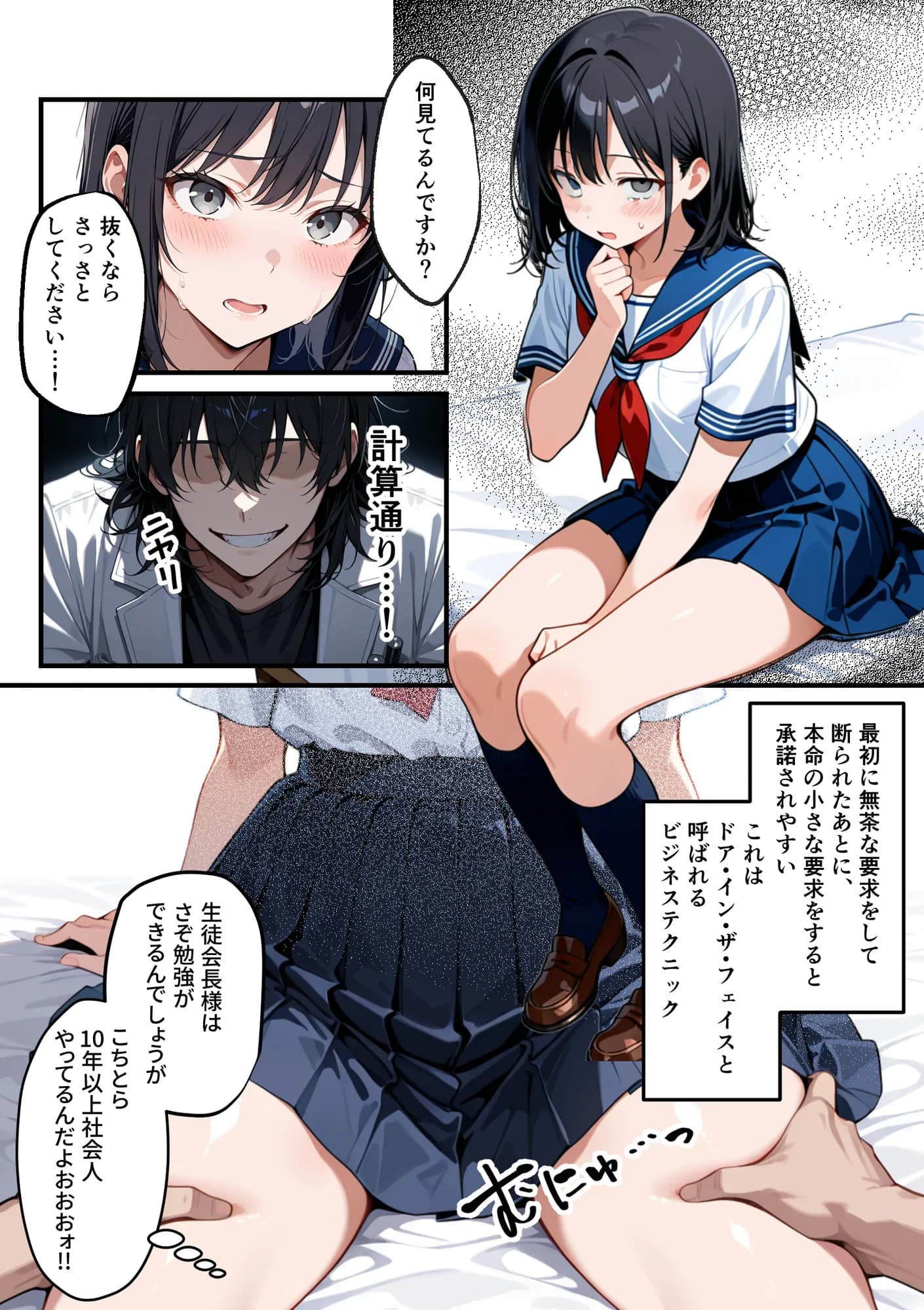 【朗報】彼氏持ち生徒会長さん、ローターが抜けなくなってしまう - 9ページ