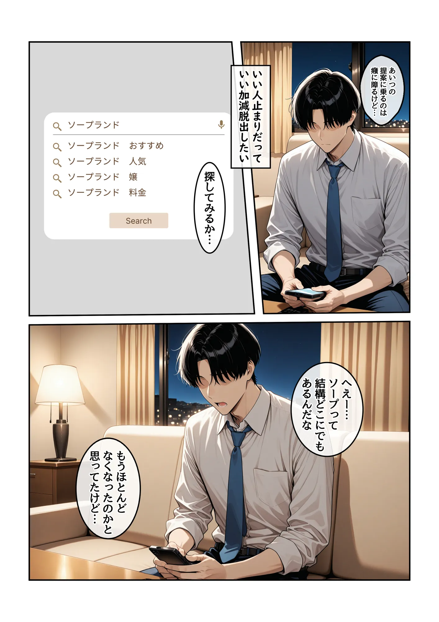 指名したソープ嬢がまさかの女上司だった件1 - 8ページ