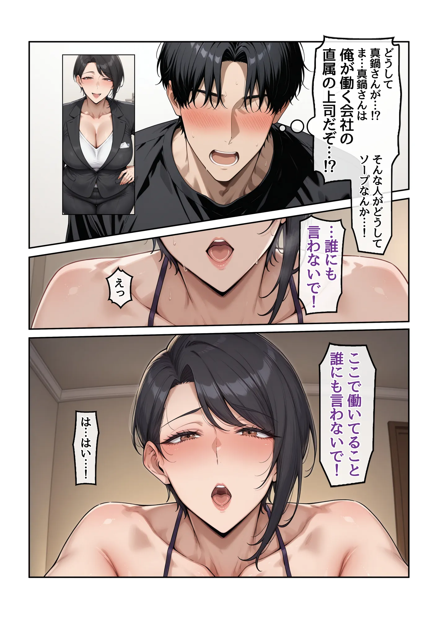 指名したソープ嬢がまさかの女上司だった件1 - 16ページ