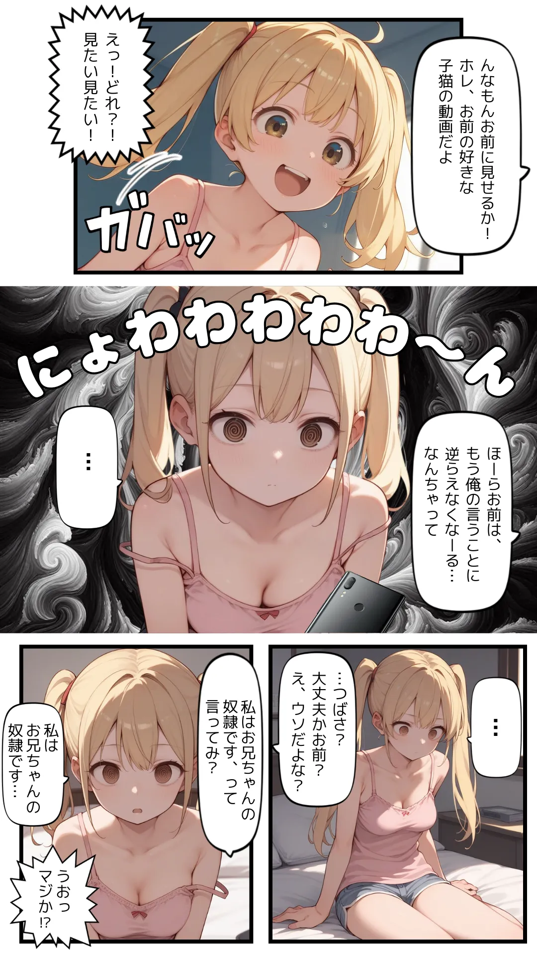 催●アプリでウザい妹と恐怖の生徒会長を支配する話 - 4ページ