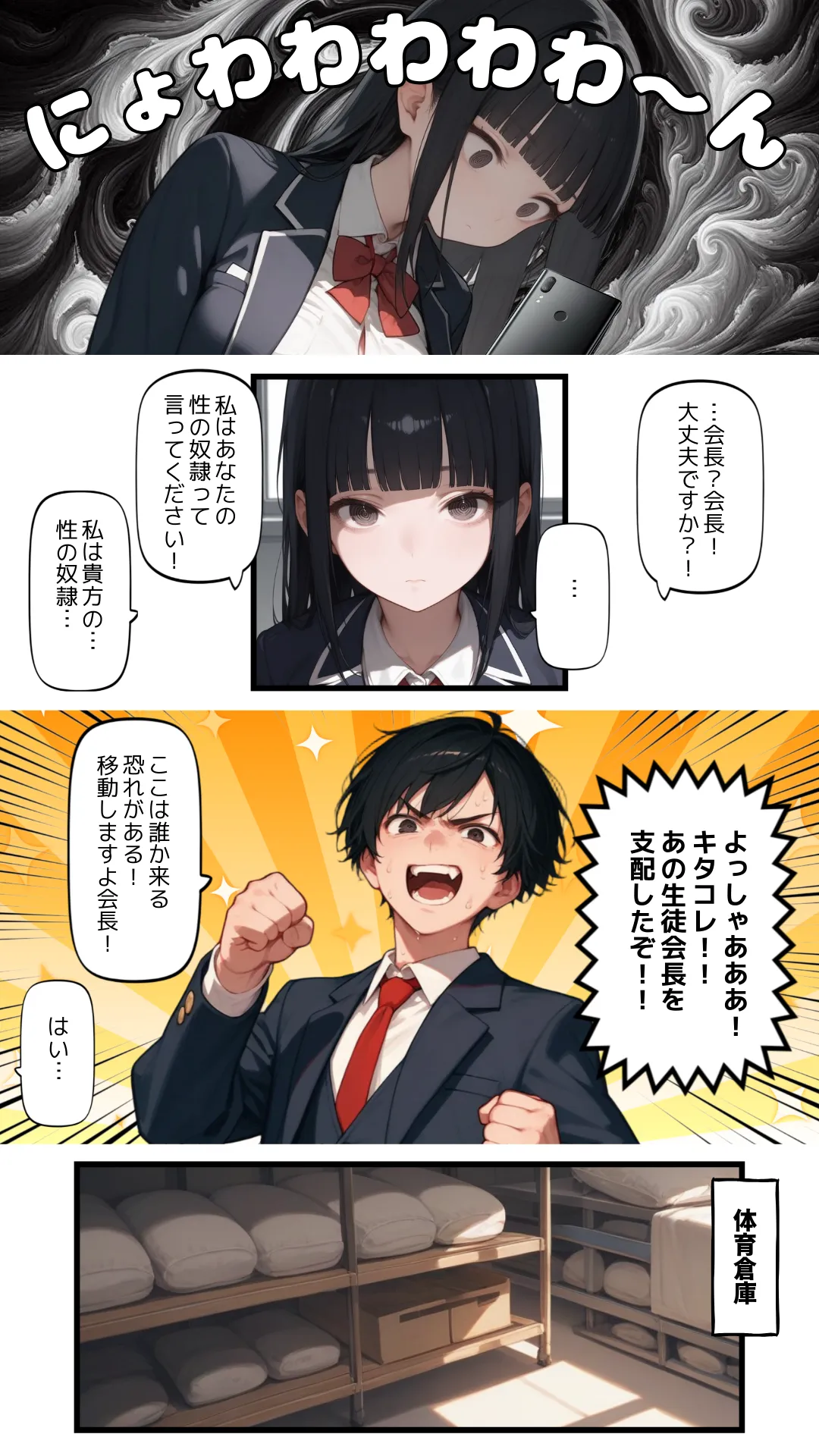 催●アプリでウザい妹と恐怖の生徒会長を支配する話 - 15ページ