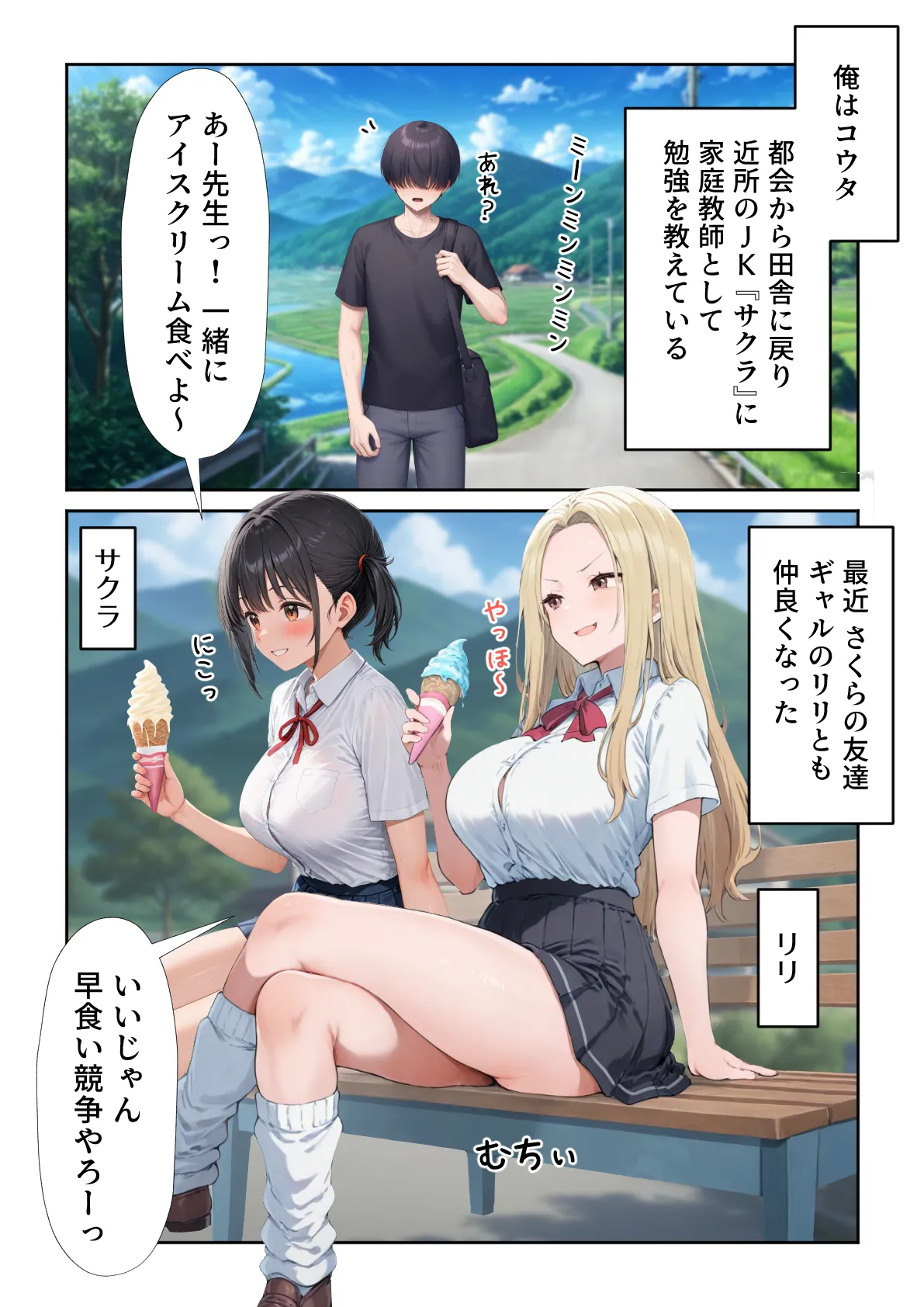 田舎えっち2  金髪エロむちギャル  リリ編 - 1ページ