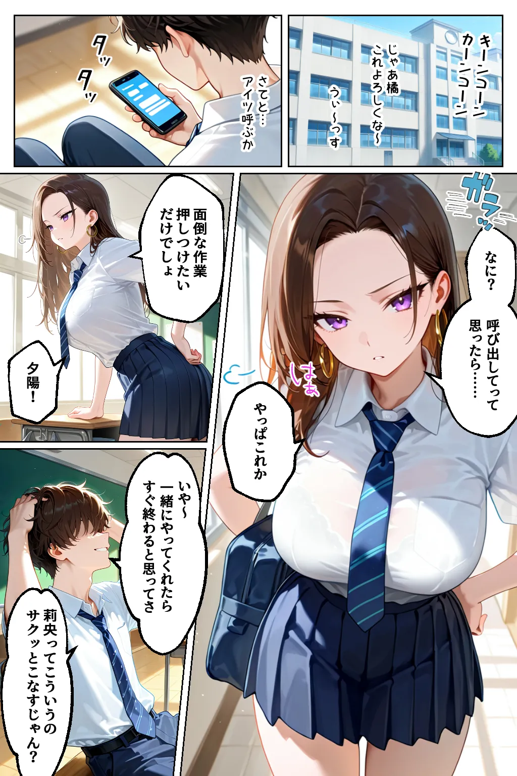 強気だけど実はチョロすぎる幼馴染ギャルー学校編ー - 2ページ