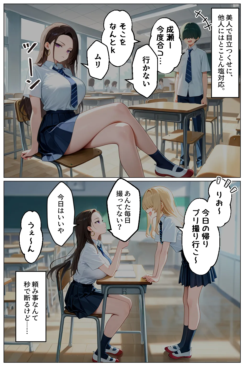 強気だけど実はチョロすぎる幼馴染ギャルー学校編ー - 4ページ