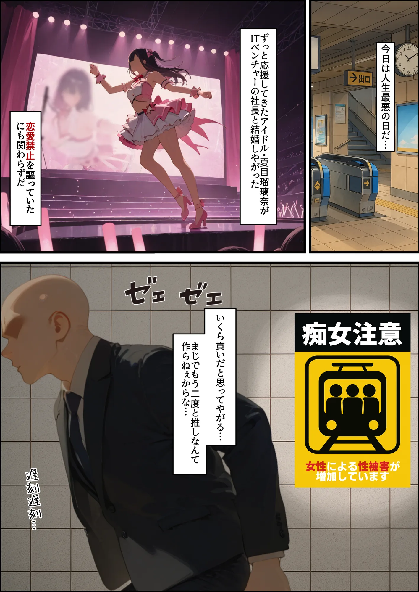 貞操逆転世界では元推し達が処女をこじらせてチン媚びしてくる - 1ページ